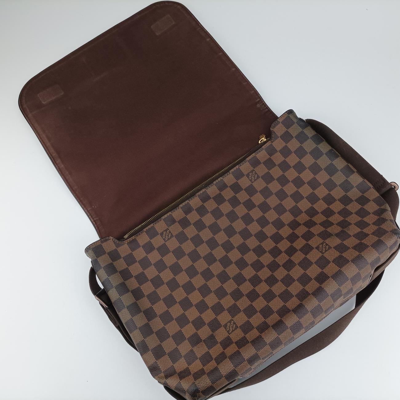 Pre-owned Louis Vuitton BROOKLYN MM EBENE Damier Canvas N51211 shoulderbag | stylenewstar