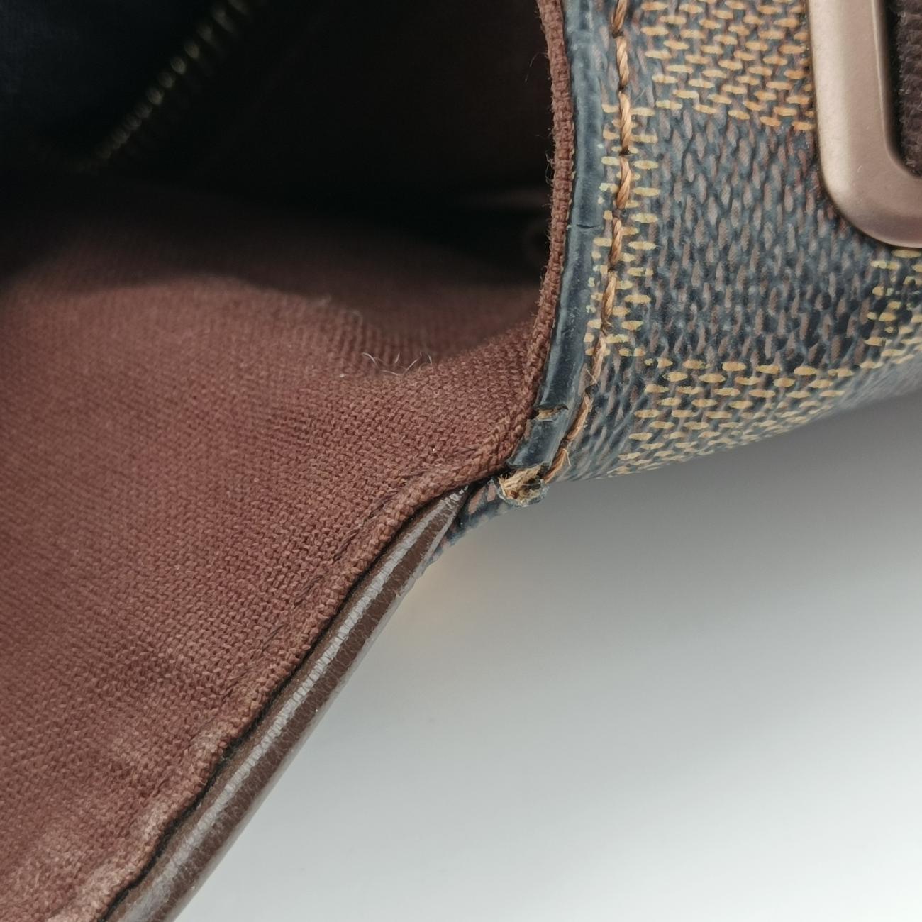 Pre-owned Louis Vuitton BROOKLYN MM EBENE Damier Canvas N51211 shoulderbag | stylenewstar