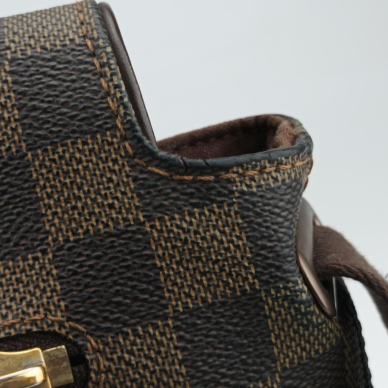 Pre-owned Louis Vuitton BROOKLYN MM EBENE Damier Canvas N51211 shoulderbag | stylenewstar