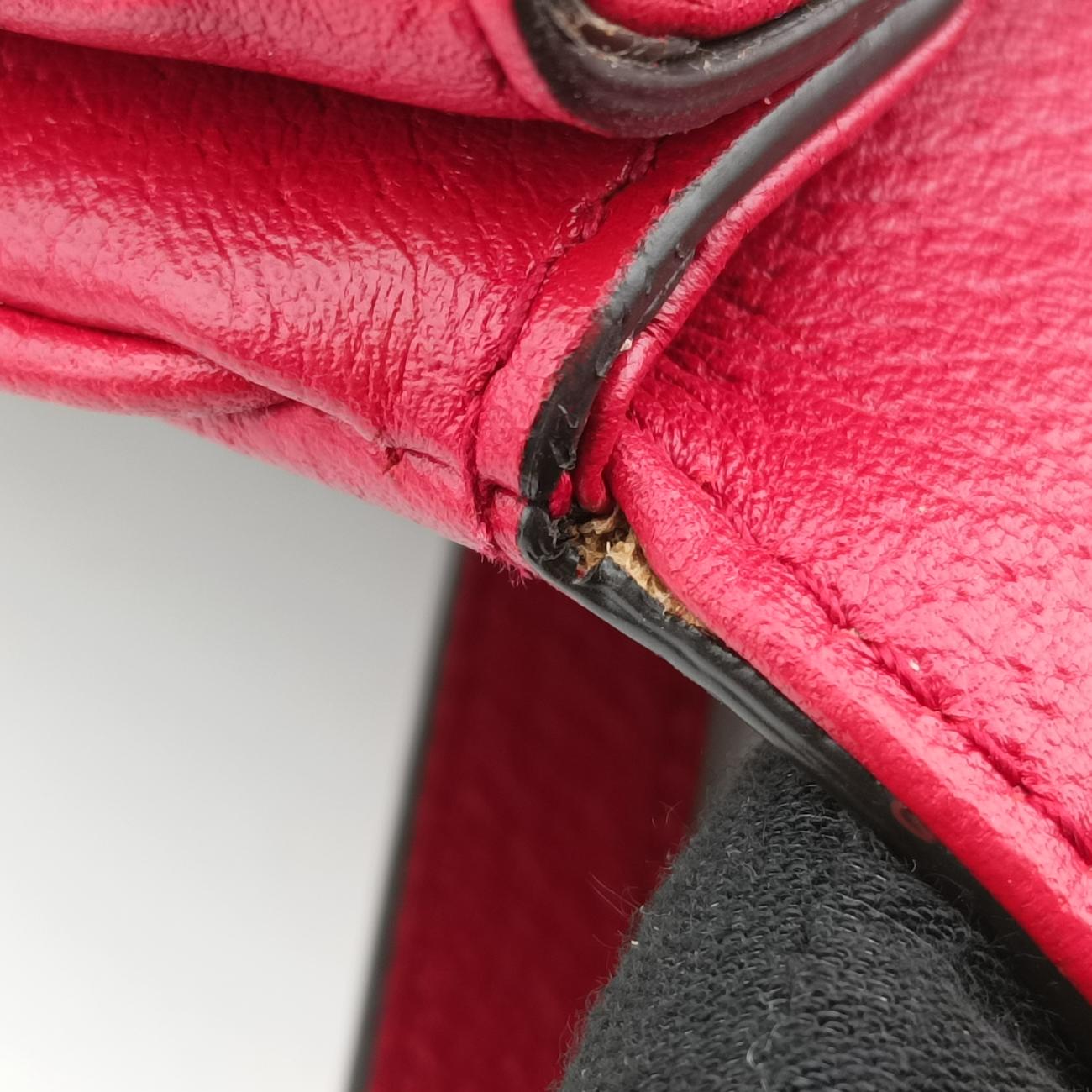 Pre-owned Gucci Queen Margaret Beige×Red×Multicolour PVC coated canvas×Leather 524356 shoulderbag | stylenewstar