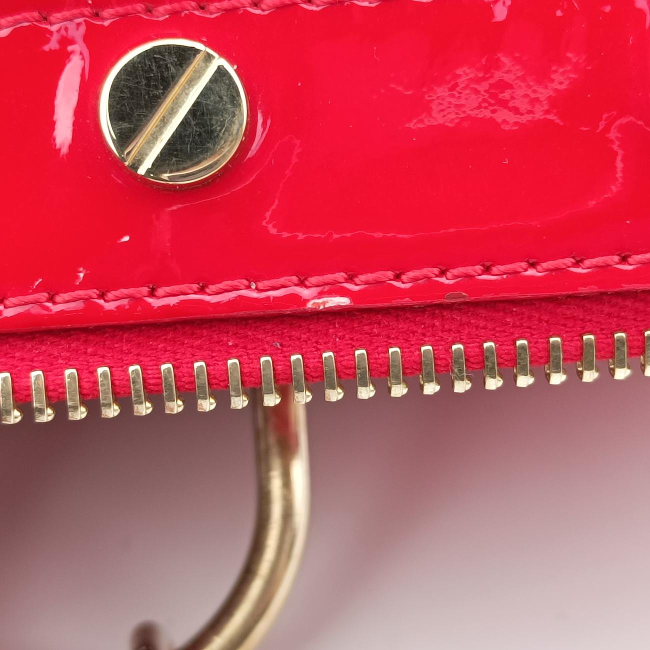 Pre-owned VERSACE Couture Snap Red Patent  handbag | stylenewstar