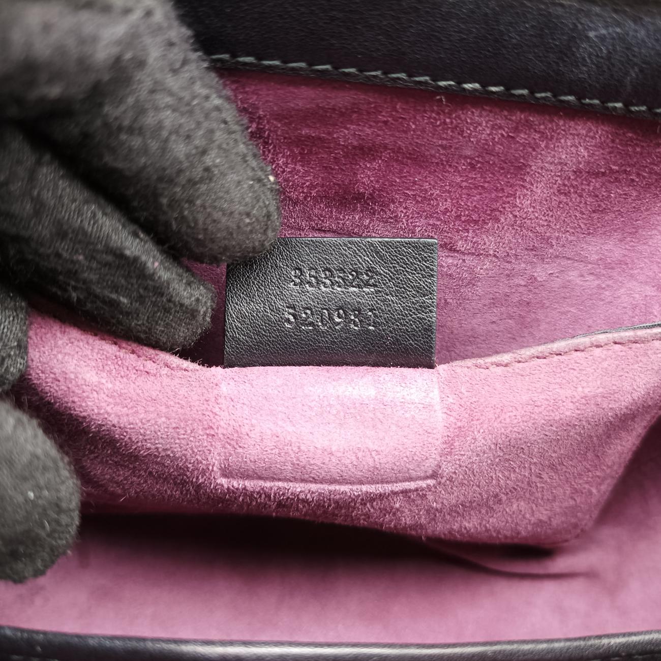 Pre-owned Gucci Bamboo Black Leather 353522 shoulderbag | stylenewstar