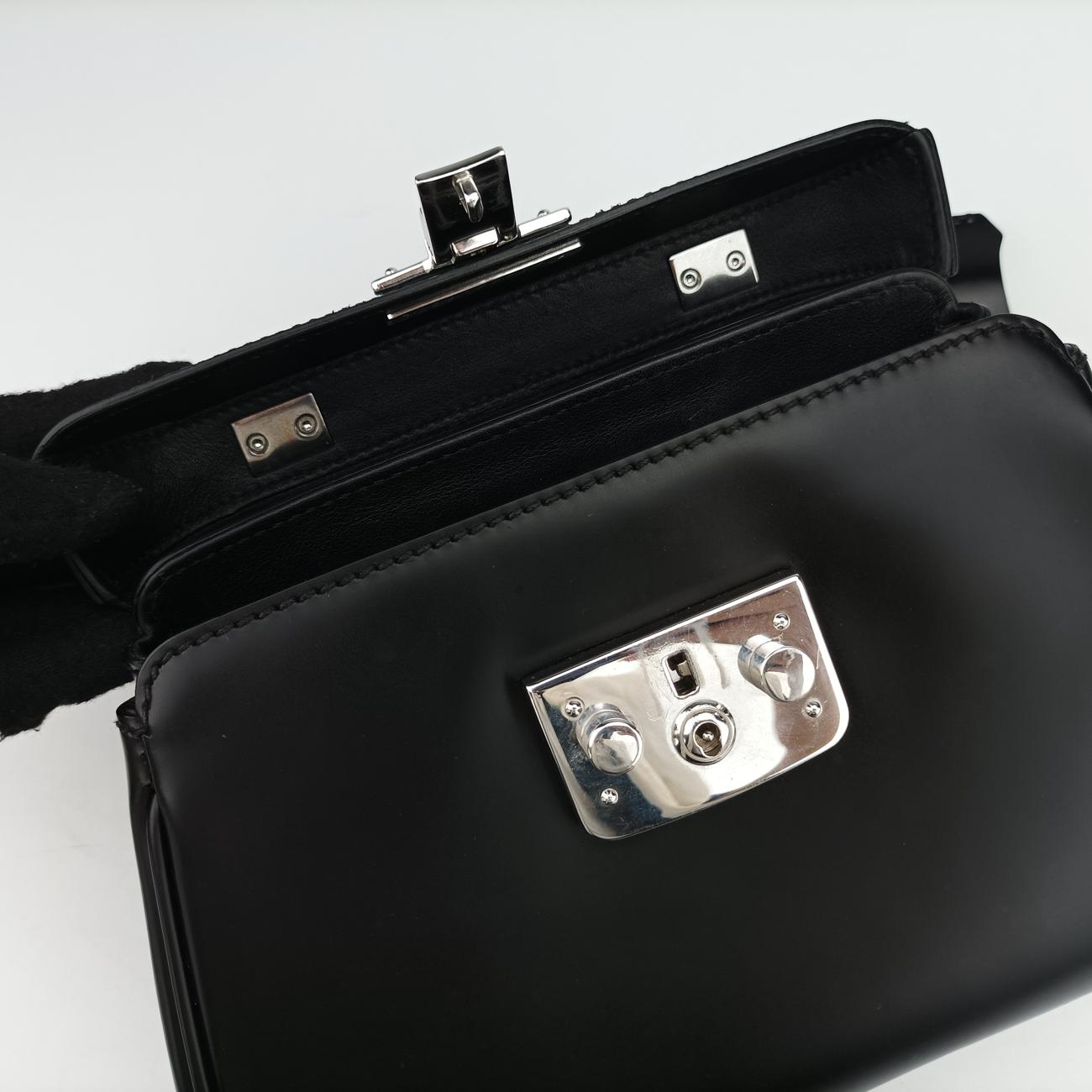 Pre-owned Gucci Bamboo Black Leather 353522 shoulderbag | stylenewstar