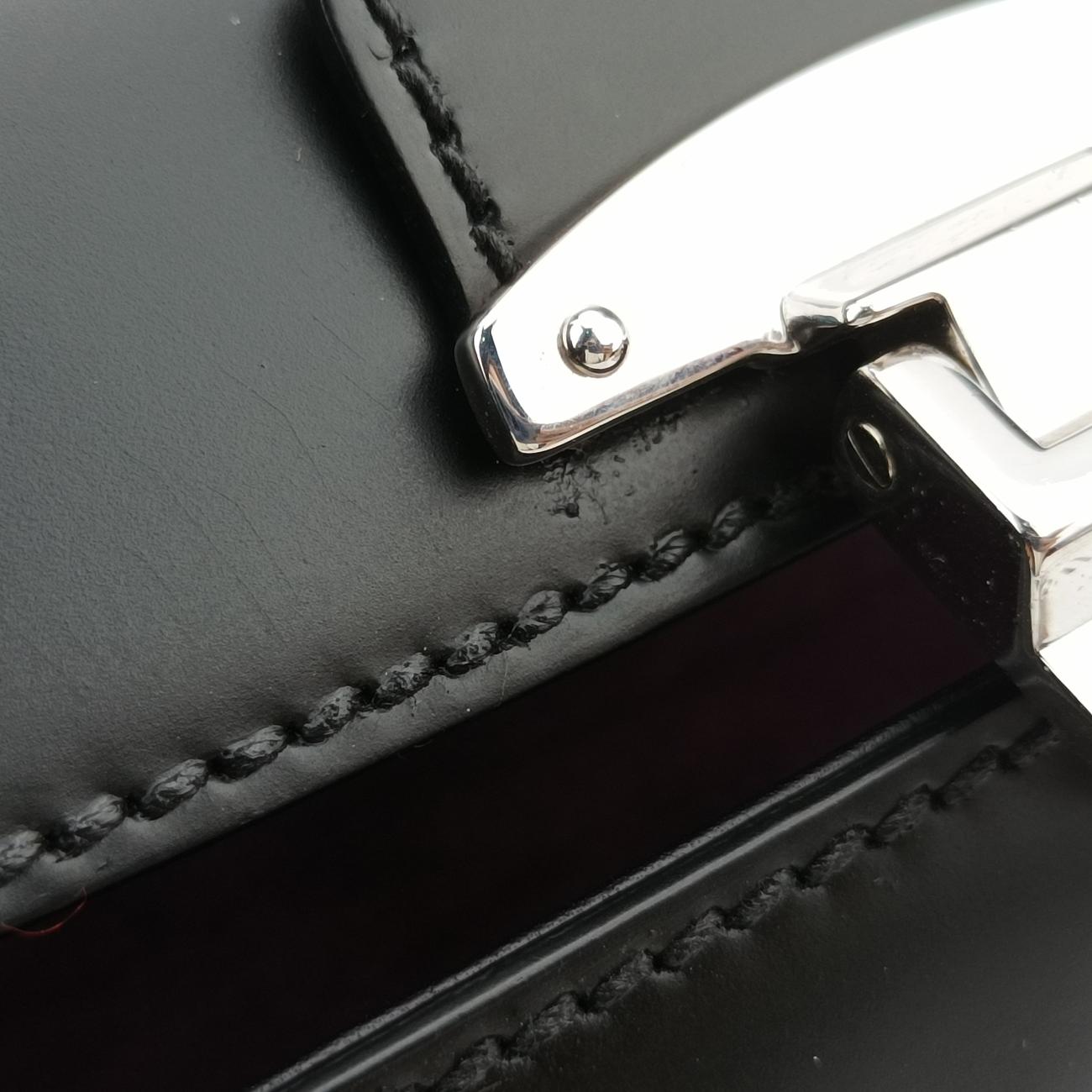 Pre-owned Gucci Bamboo Black Leather 353522 shoulderbag | stylenewstar