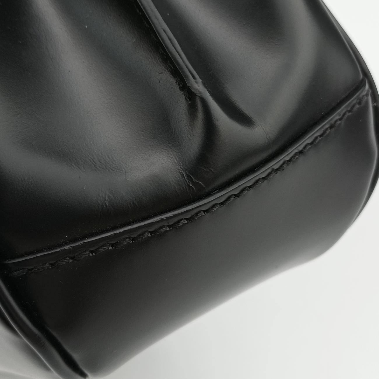 Pre-owned Gucci Bamboo Black Leather 353522 shoulderbag | stylenewstar