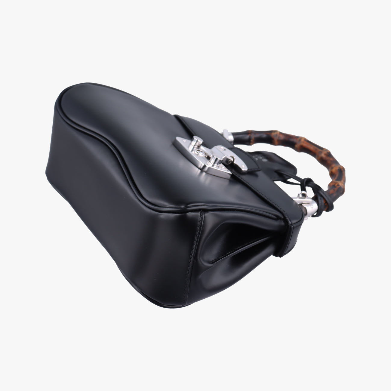 Pre-owned Gucci Bamboo Black Leather 353522 shoulderbag | stylenewstar