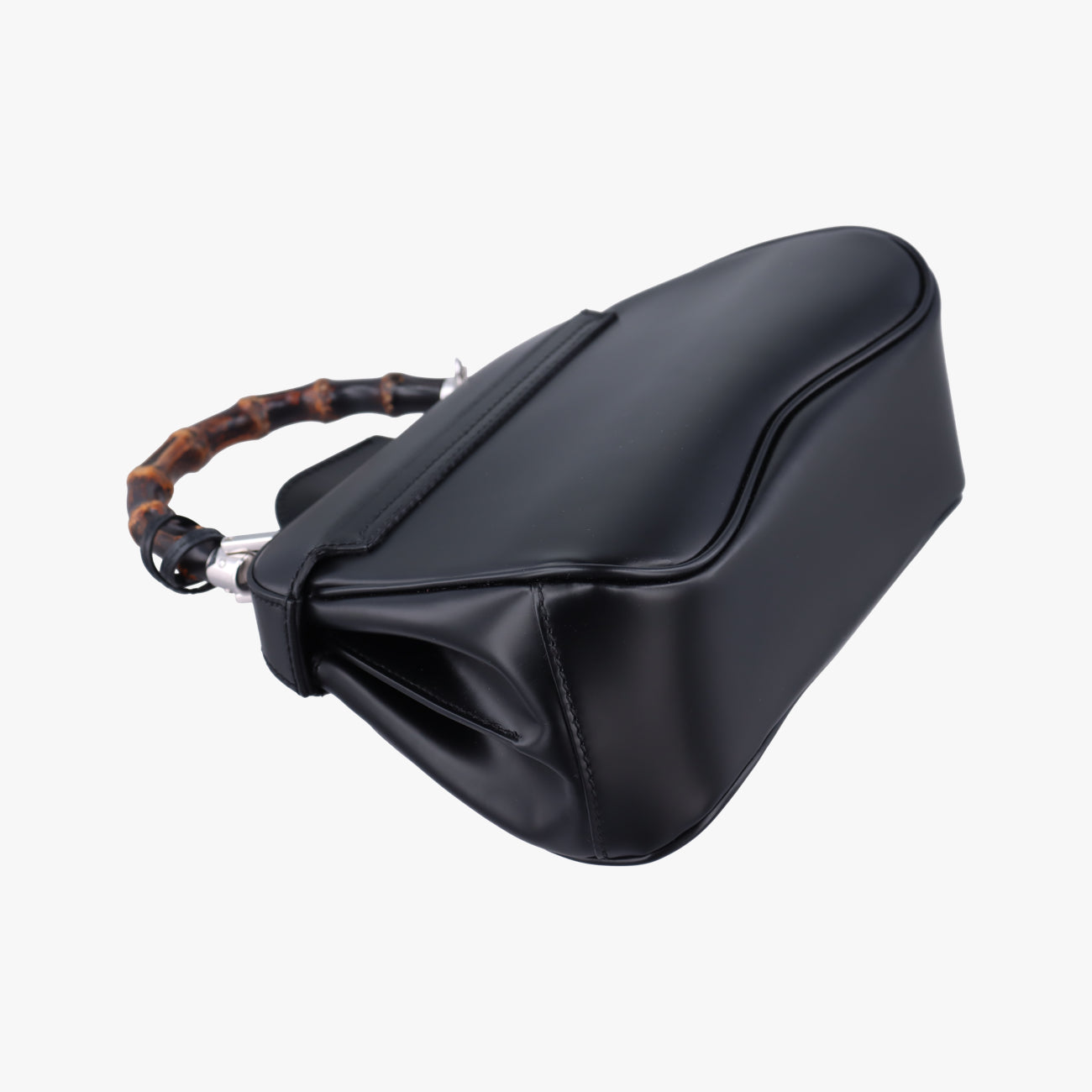 Pre-owned Gucci Bamboo Black Leather 353522 shoulderbag | stylenewstar