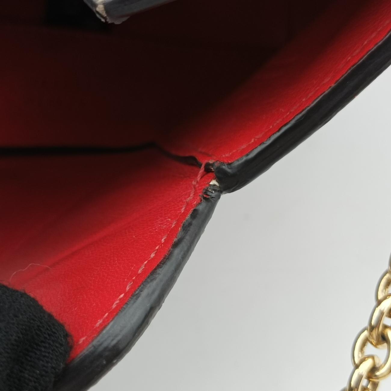 Pre-owned Gucci heart Brown×Red PVC coated canvas 678131 shoulderbag | stylenewstar