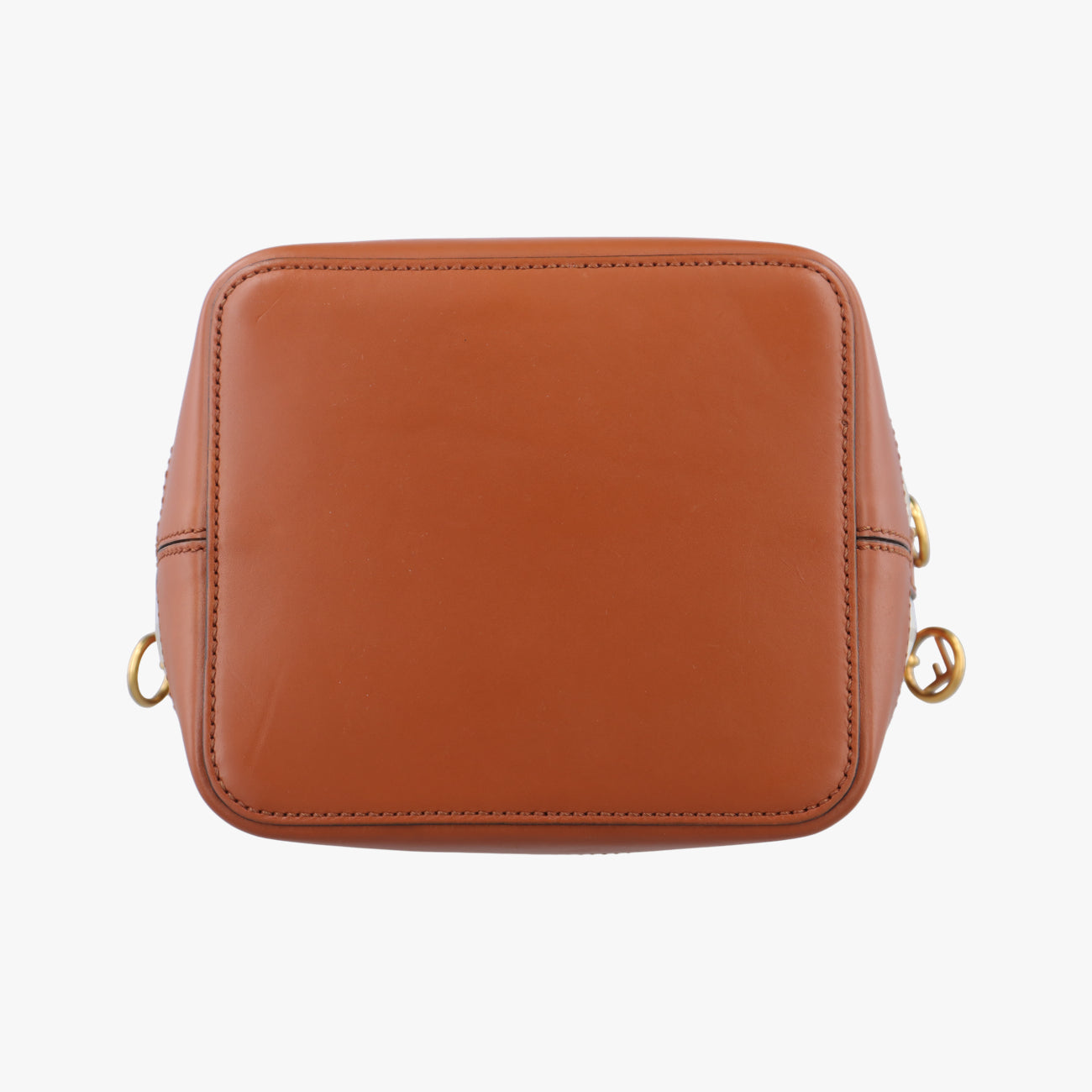 Pre-owned Fendi Mon Treso Beige×White×Multicolour PVC Coated Canvas 8BT298 shoulderbag | stylenewstar