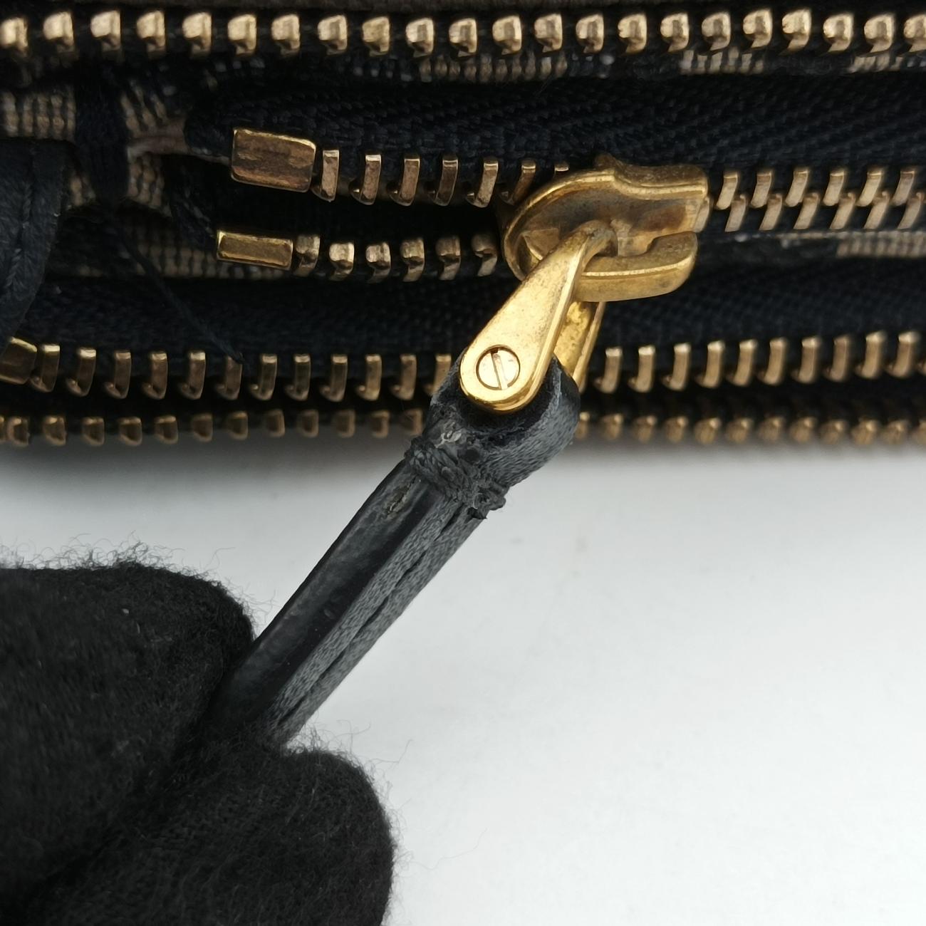 Pre-owned Christian Dior Saddle Navy×Gray Jacquard  shoulderbag | stylenewstar