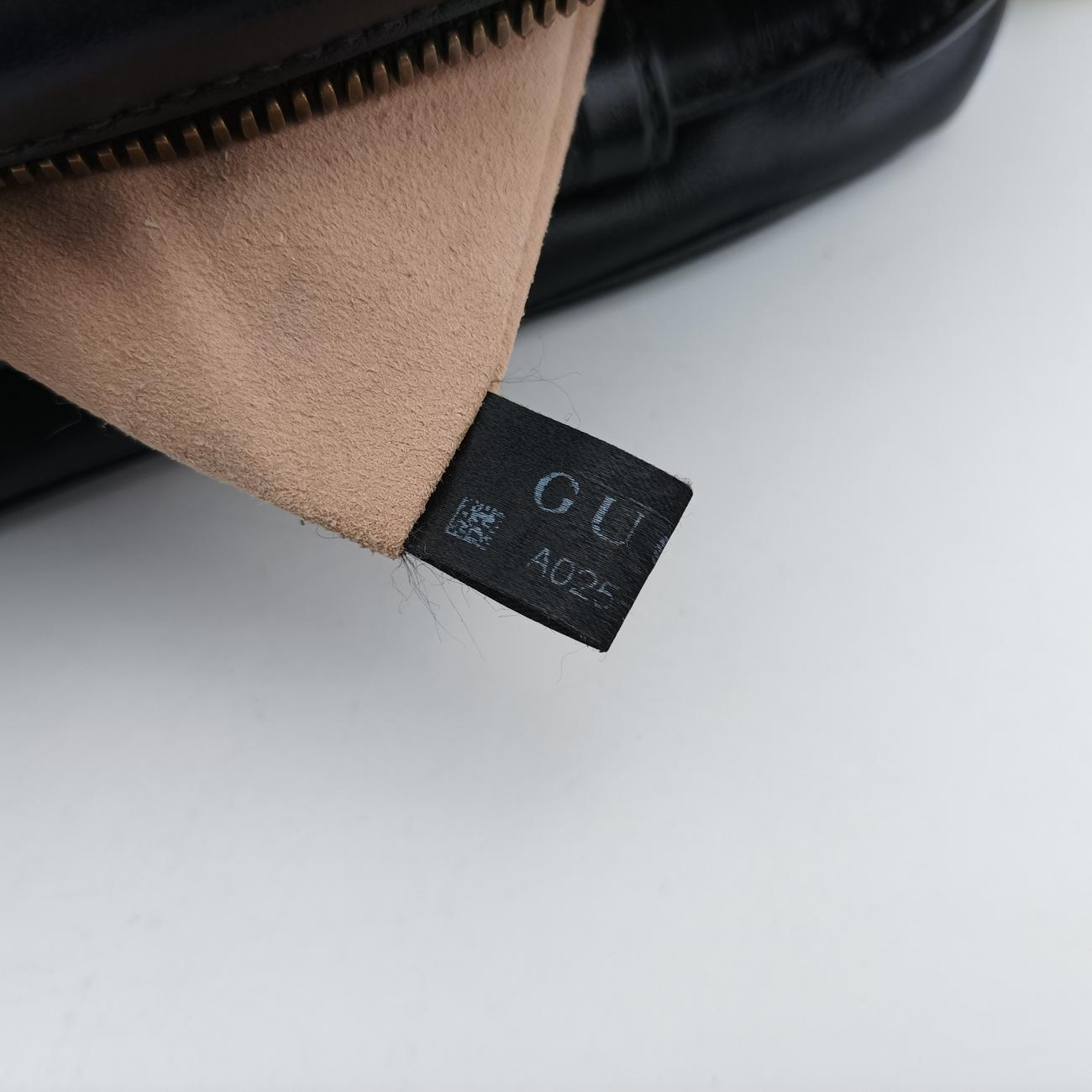 Vintage Gucci GG Marmont Black Leather 498100 shoulderbag | stylenewstar