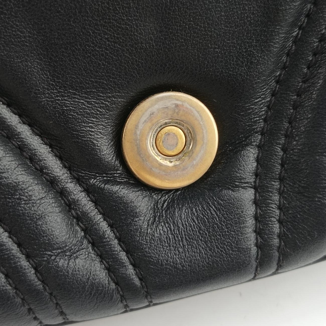 Vintage Gucci GG Marmont Black Leather 498100 shoulderbag | stylenewstar