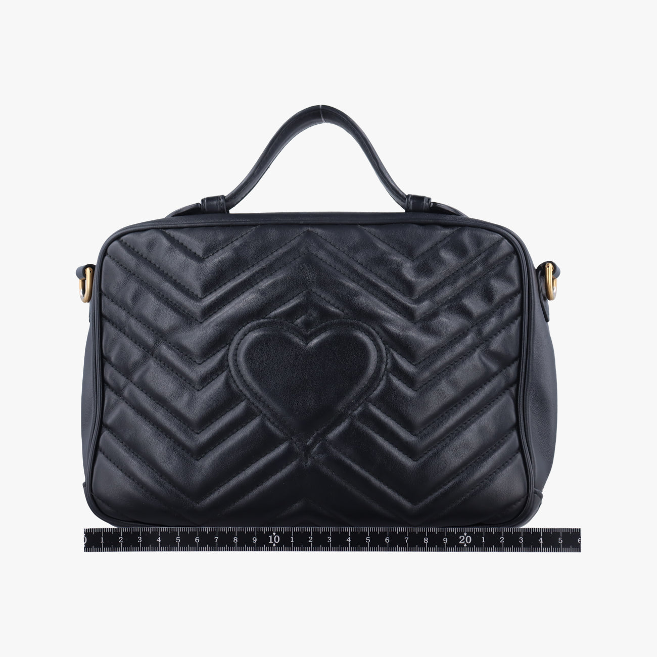 Vintage Gucci GG Marmont Black Leather 498100 shoulderbag | stylenewstar