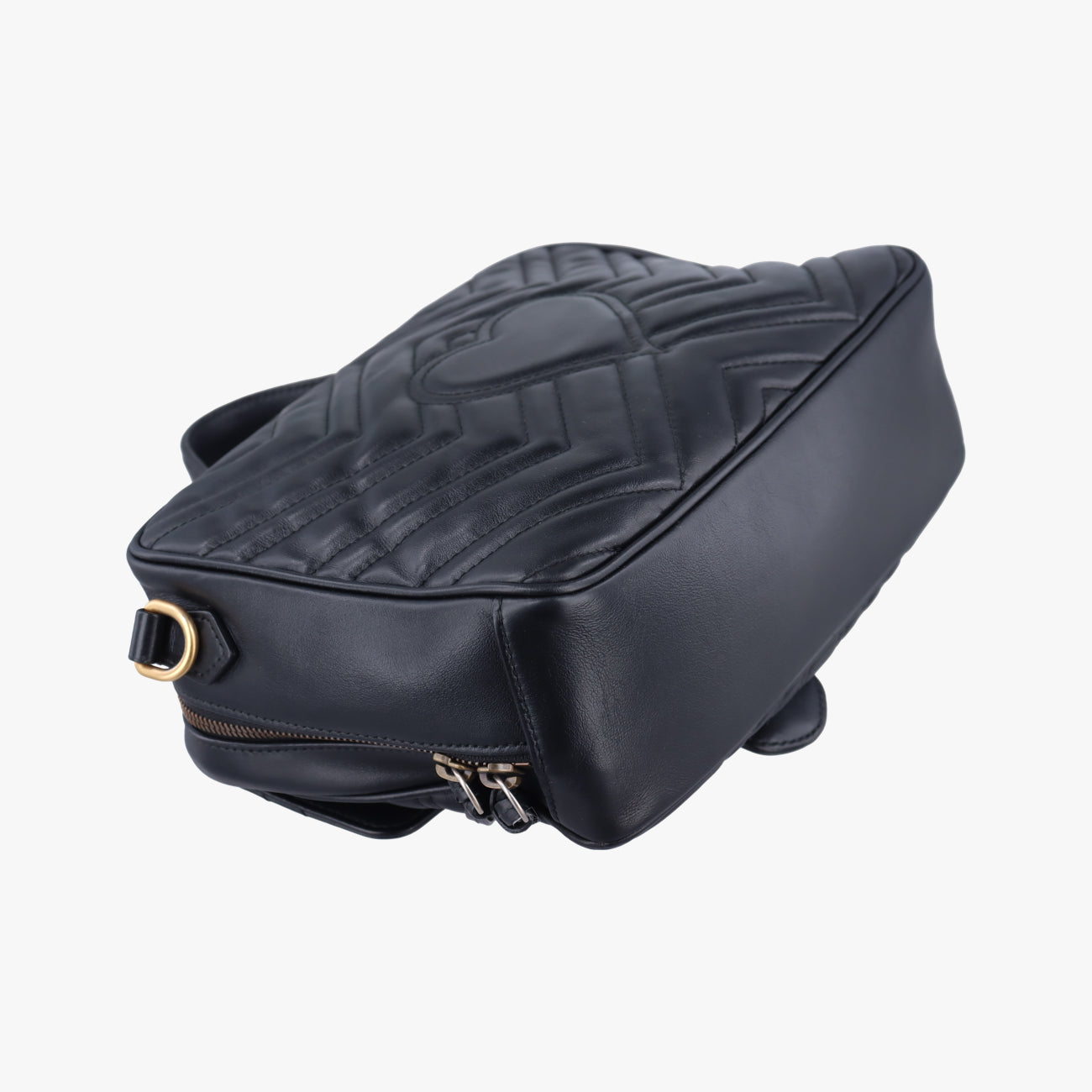 Vintage Gucci GG Marmont Black Leather 498100 shoulderbag | stylenewstar