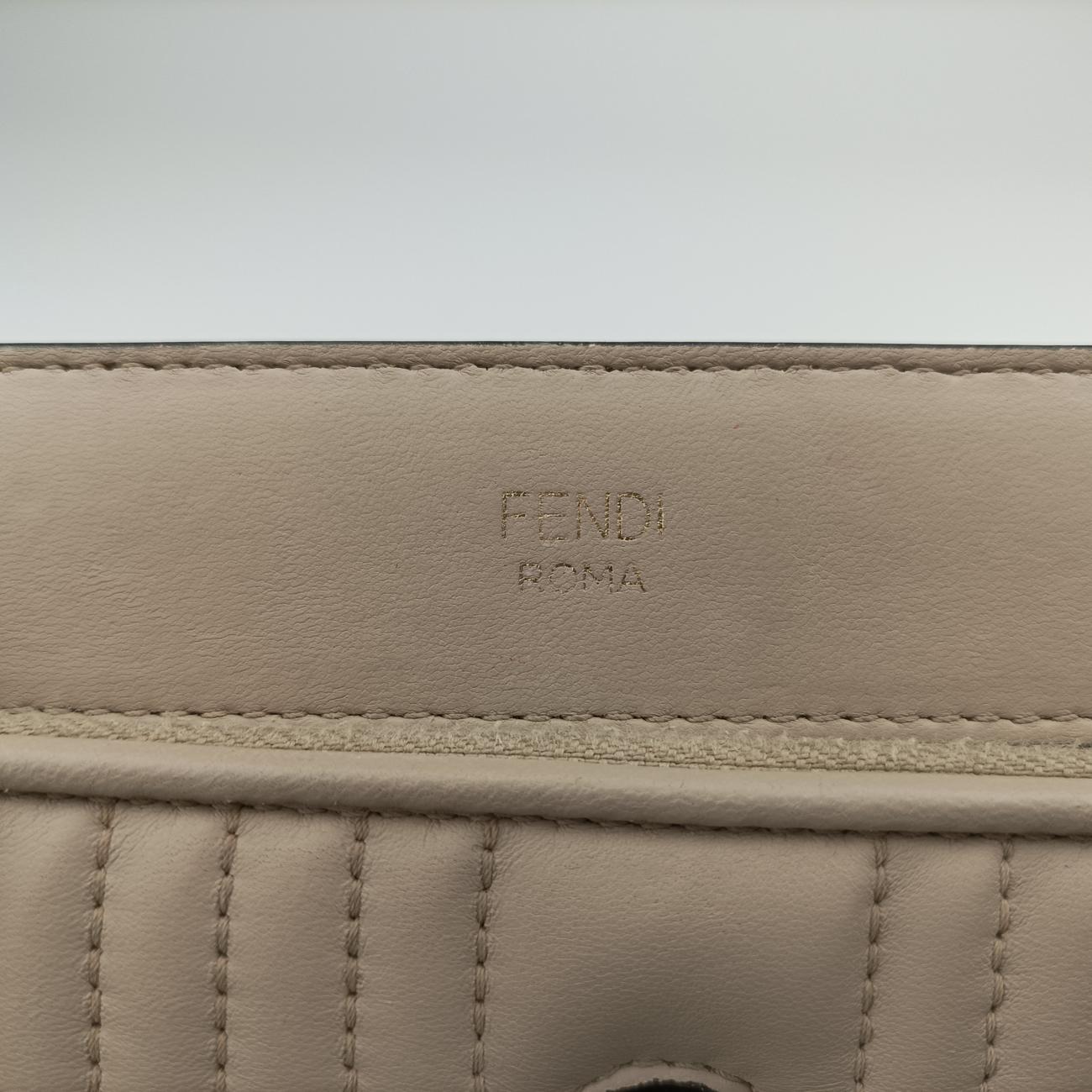 Secondhand Fendi Dotcom Click Small Beige Leather 8BN299 shoulderbag | stylenewstar