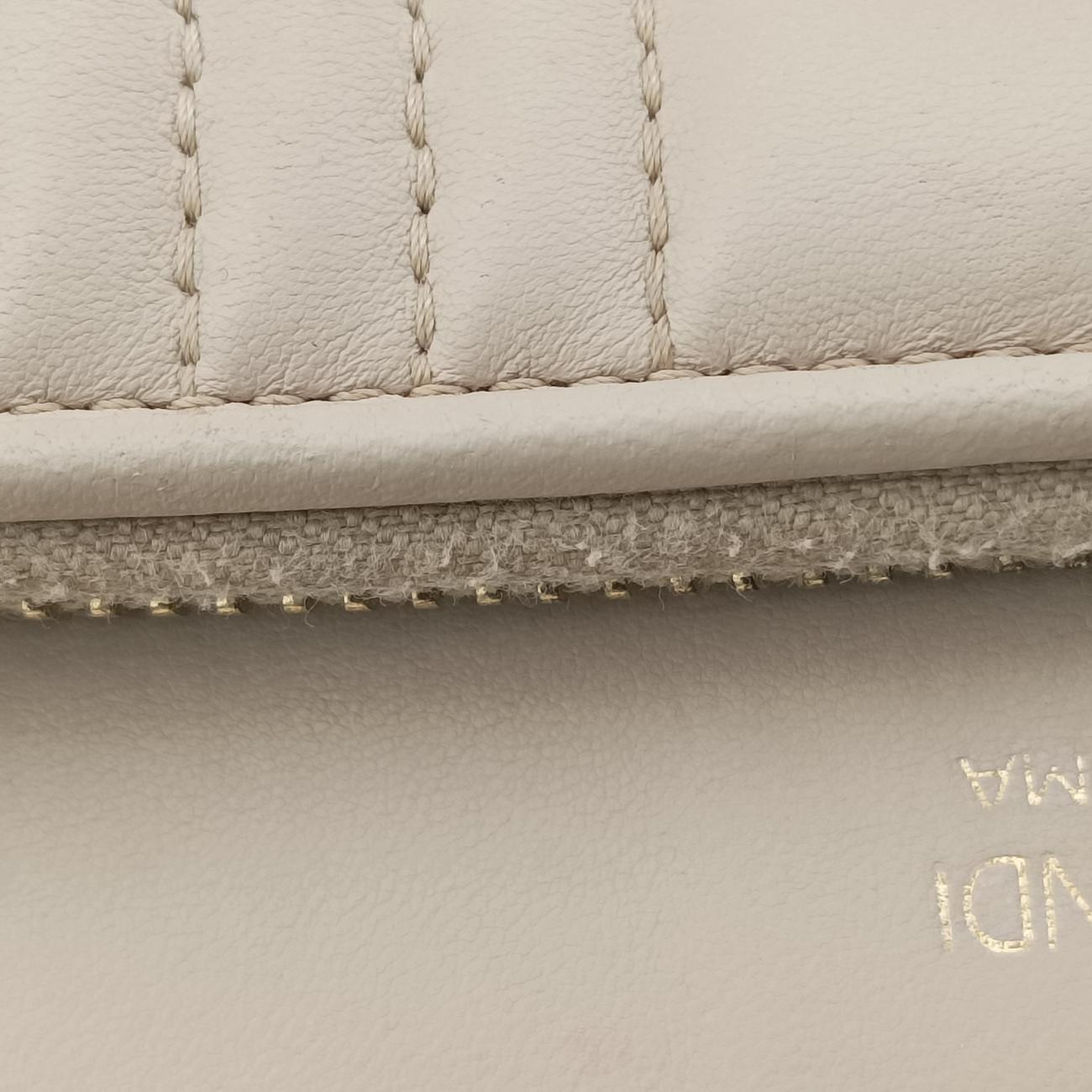 Secondhand Fendi Dotcom Click Small Beige Leather 8BN299 shoulderbag | stylenewstar