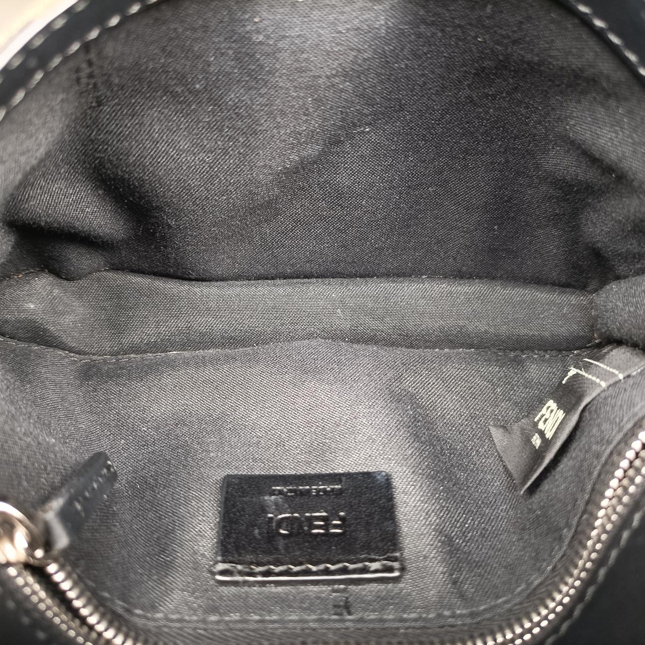 Secondhand Fendi FF Logo Baguette slim Brown×white canvas 7M0295 shoulderbag | stylenewstar