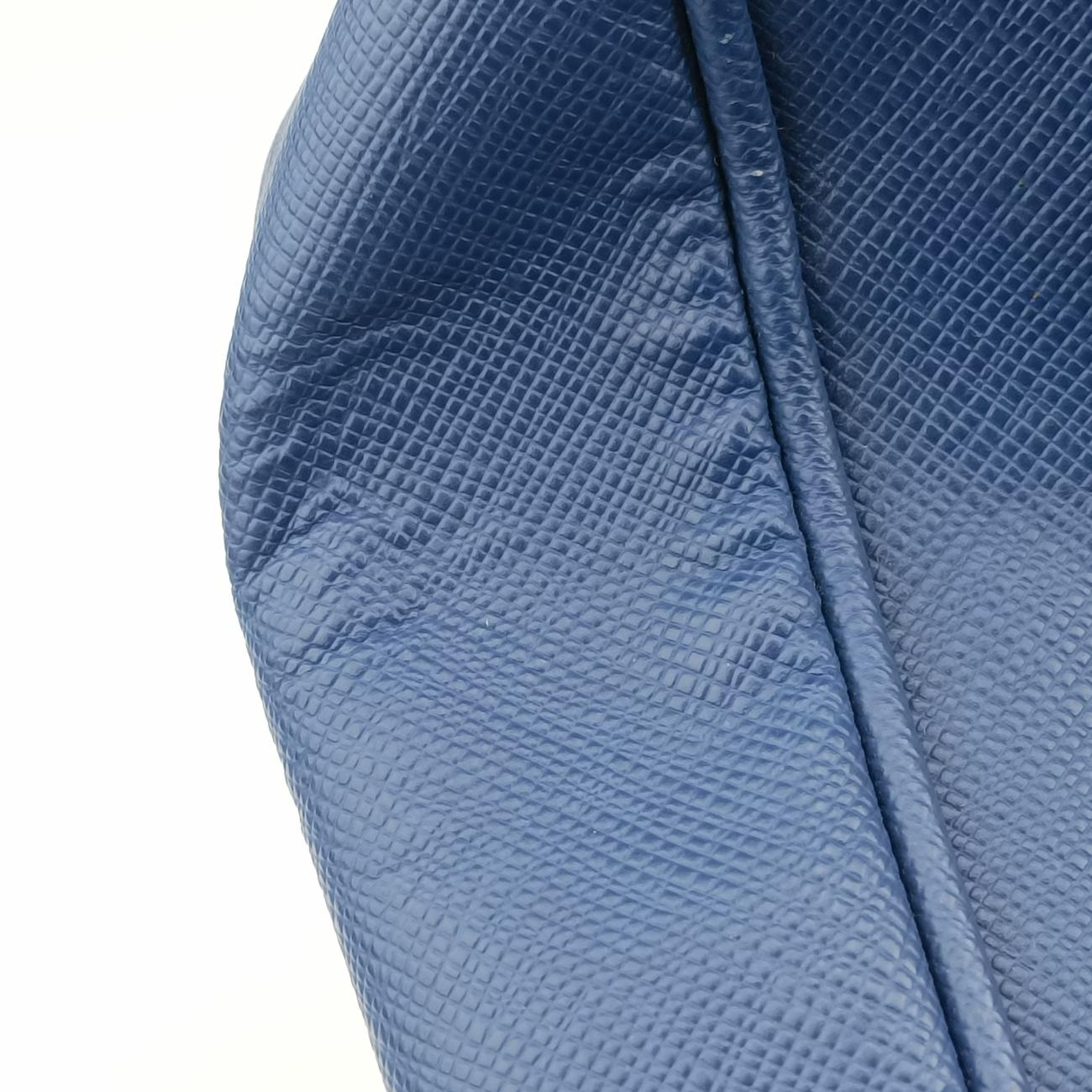 Pre-owned Prada Galleria Blue SAFFIANO Leather BN2274 handbag | stylenewstar