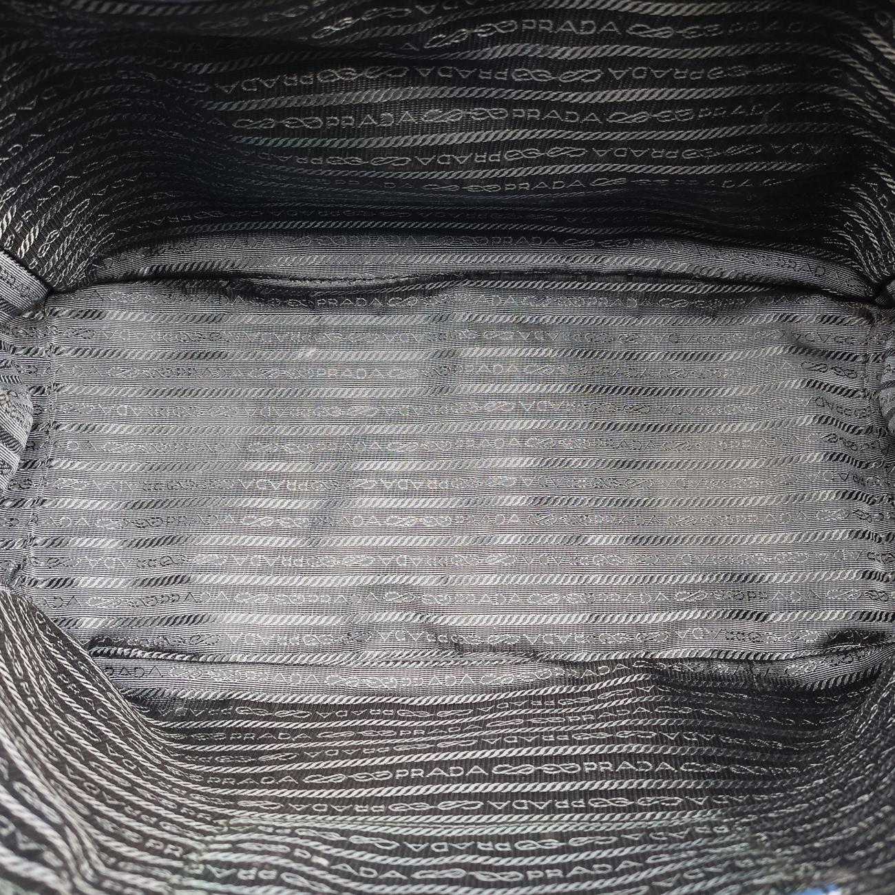 Pre-owned Prada Galleria Blue SAFFIANO Leather BN2274 handbag | stylenewstar