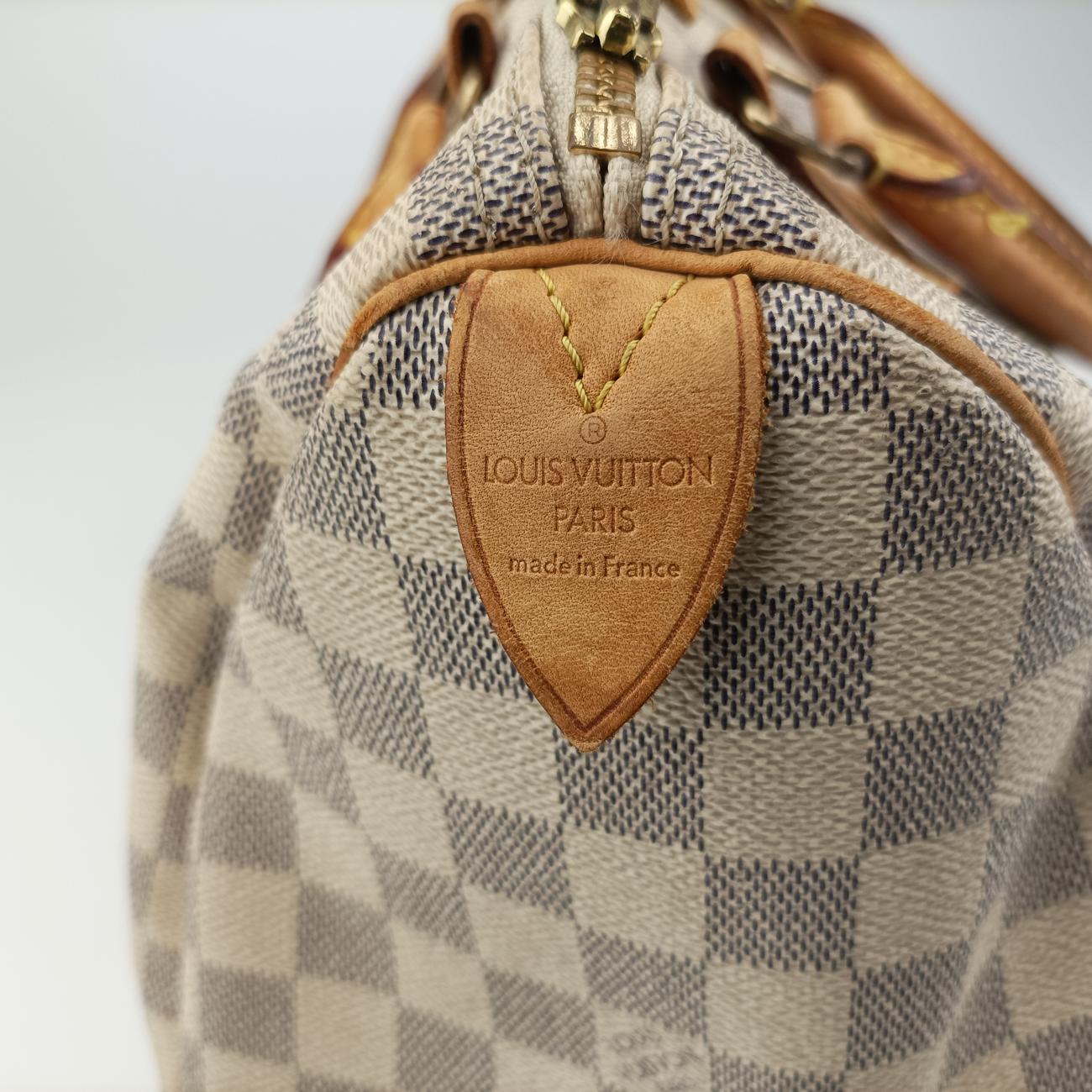 Pre-owned Louis Vuitton Speedy 30 Azur Damier Canvas N41533 handbag | stylenewstar