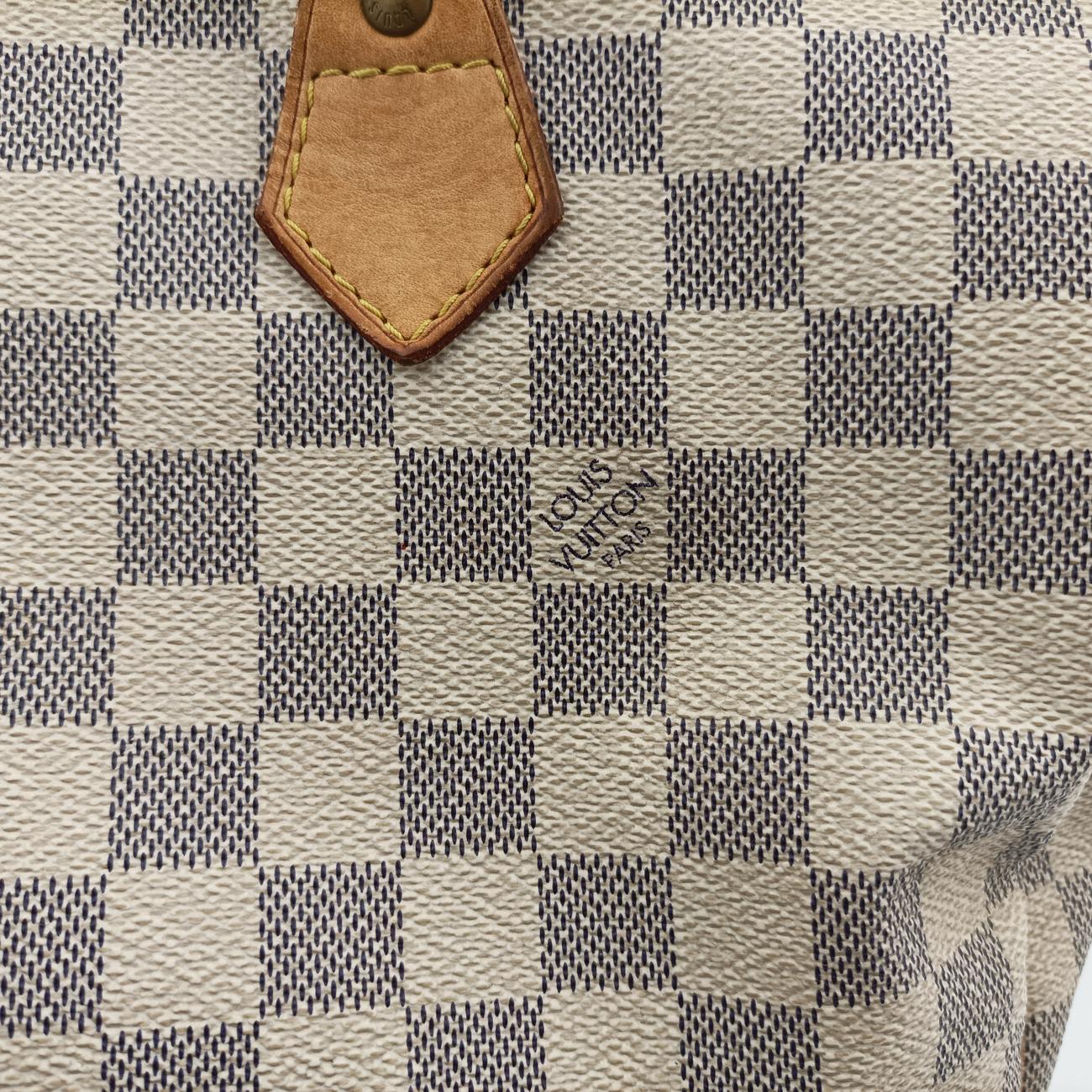 Pre-owned Louis Vuitton Speedy 30 Azur Damier Canvas N41533 handbag | stylenewstar