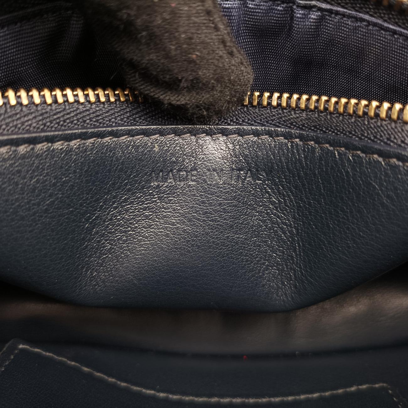 Pre-owned Christian Dior Saddle Navy×Gray jacquard  bum bag/waist bag | stylenewstar