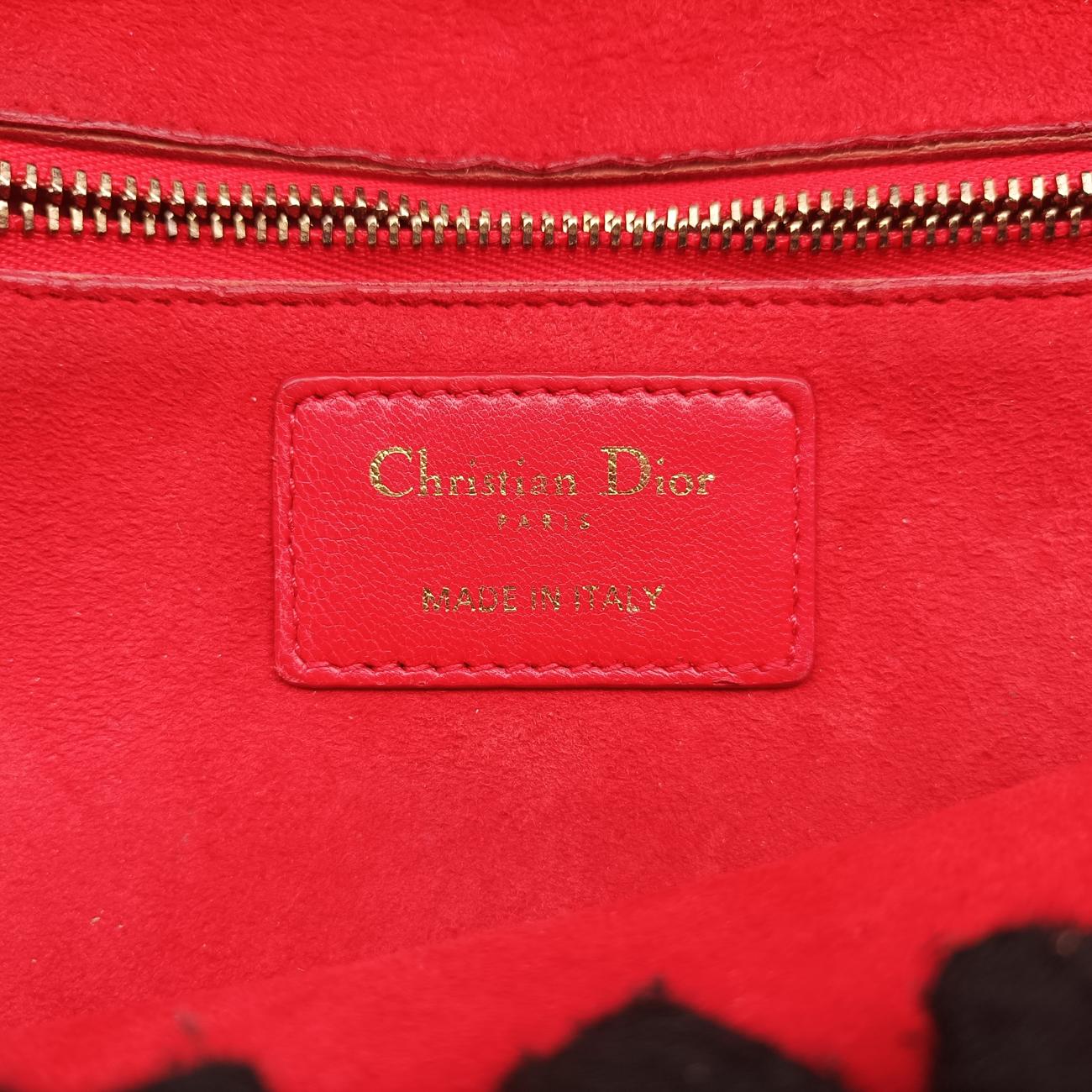 Pre-owned Christian Dior Dioraddict Red lambskin  shoulderbag | stylenewstar