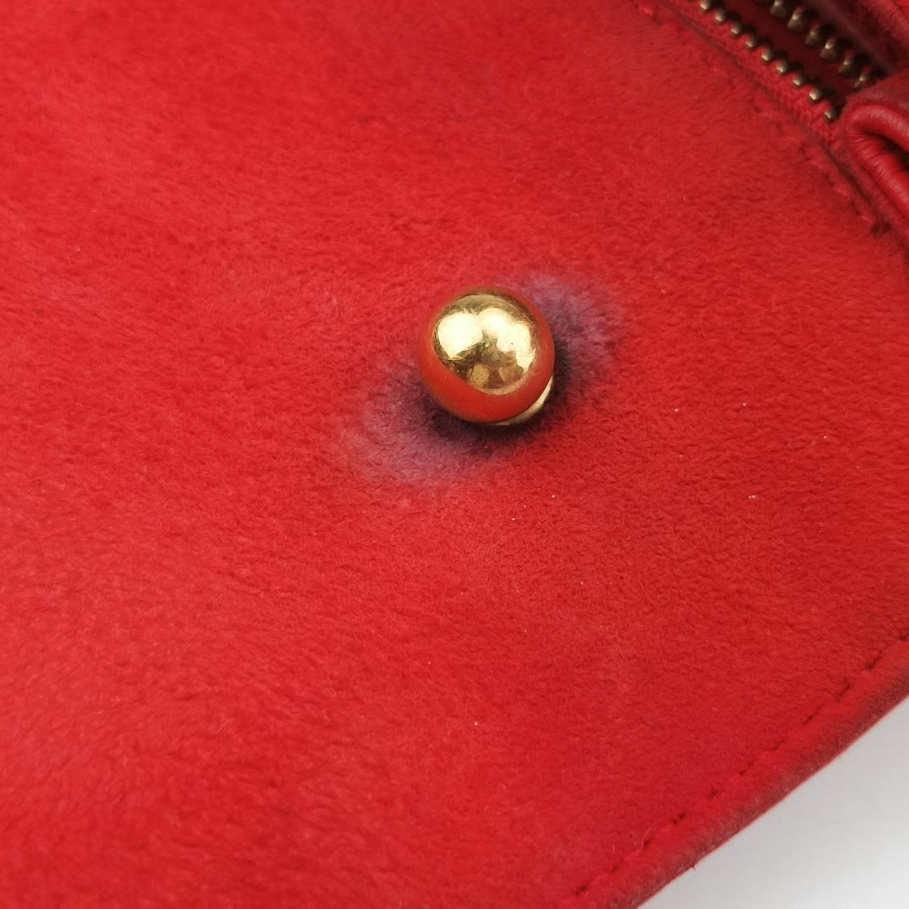 Pre-owned Christian Dior Dioraddict Red lambskin  shoulderbag | stylenewstar