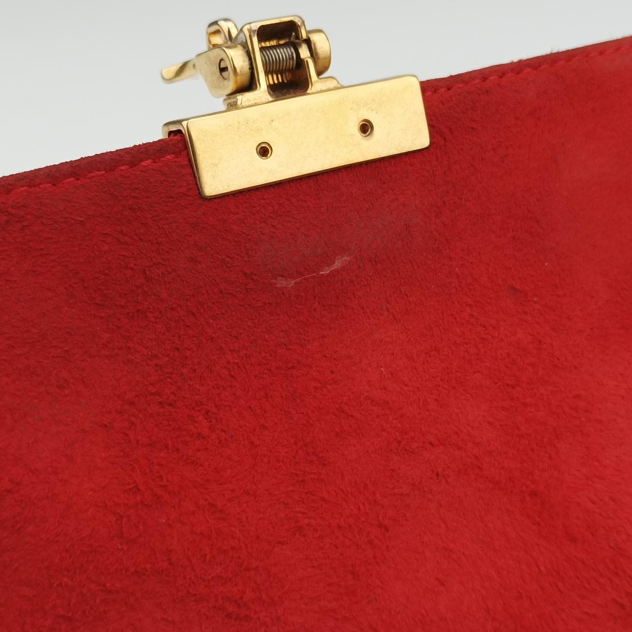 Pre-owned Christian Dior Dioraddict Red lambskin  shoulderbag | stylenewstar