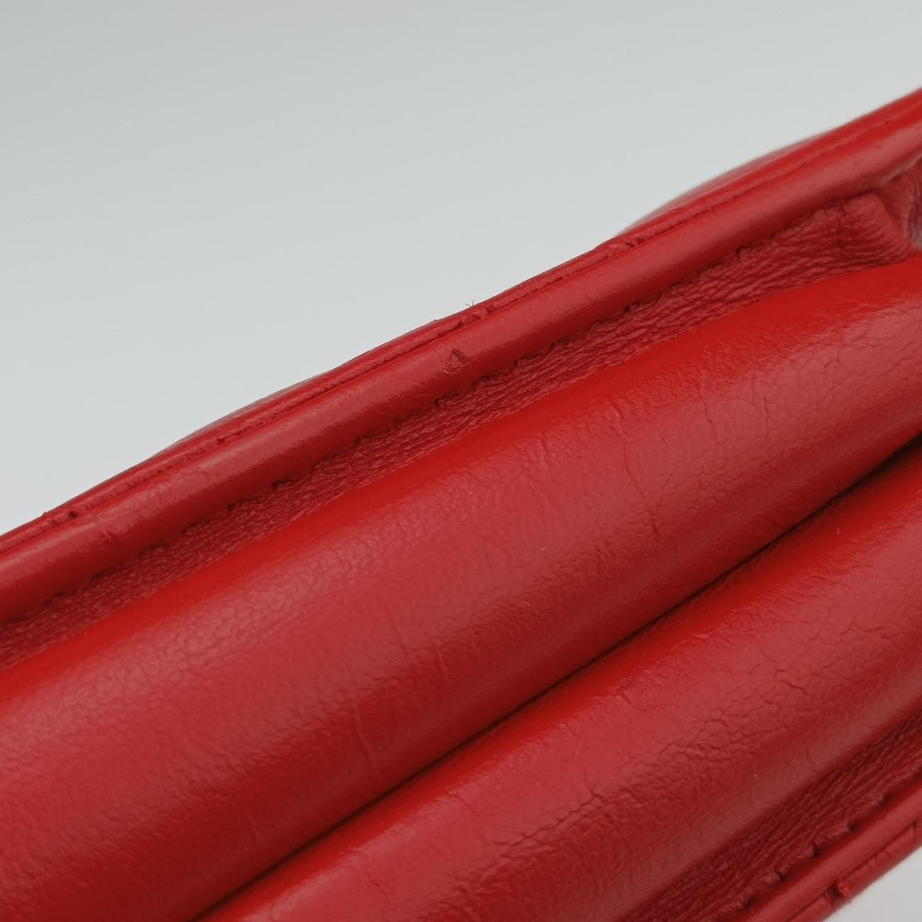 Pre-owned Christian Dior Dioraddict Red lambskin  shoulderbag | stylenewstar