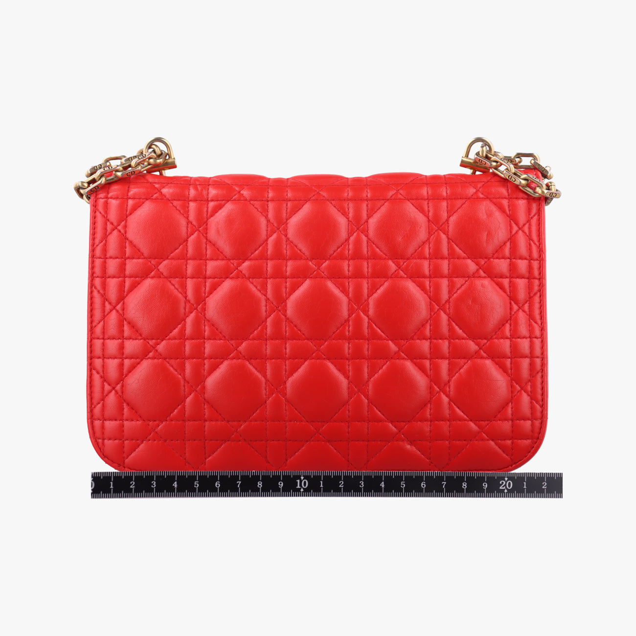 Pre-owned Christian Dior Dioraddict Red lambskin  shoulderbag | stylenewstar