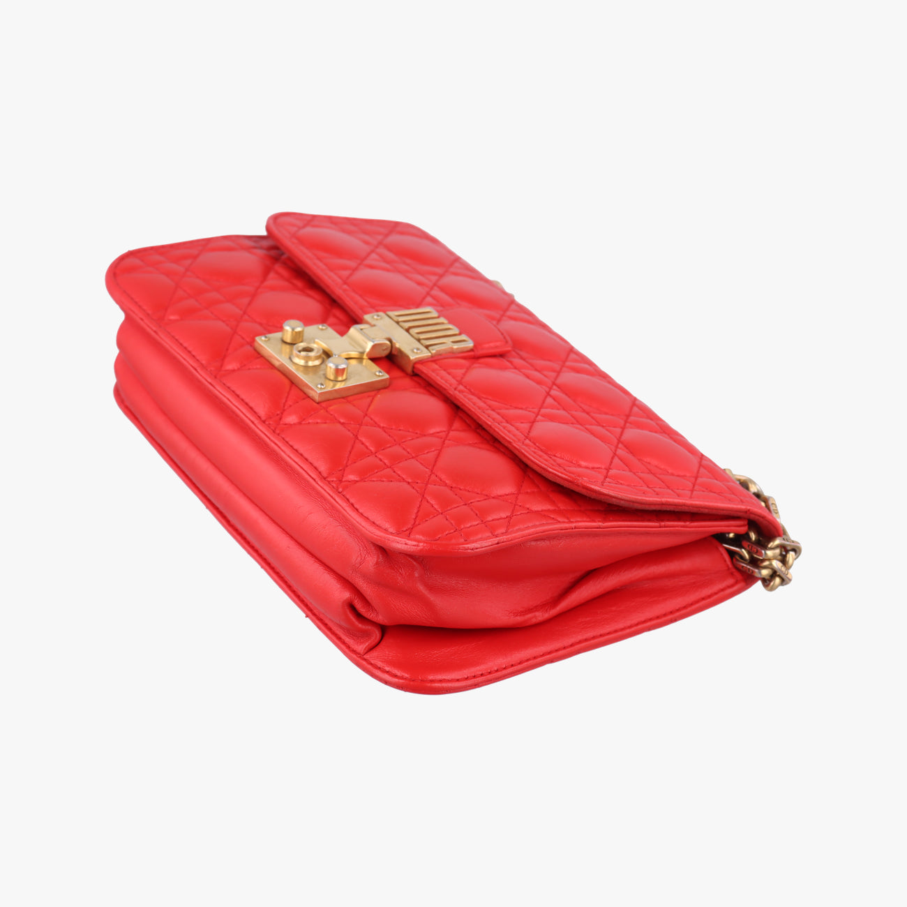 Pre-owned Christian Dior Dioraddict Red lambskin  shoulderbag | stylenewstar