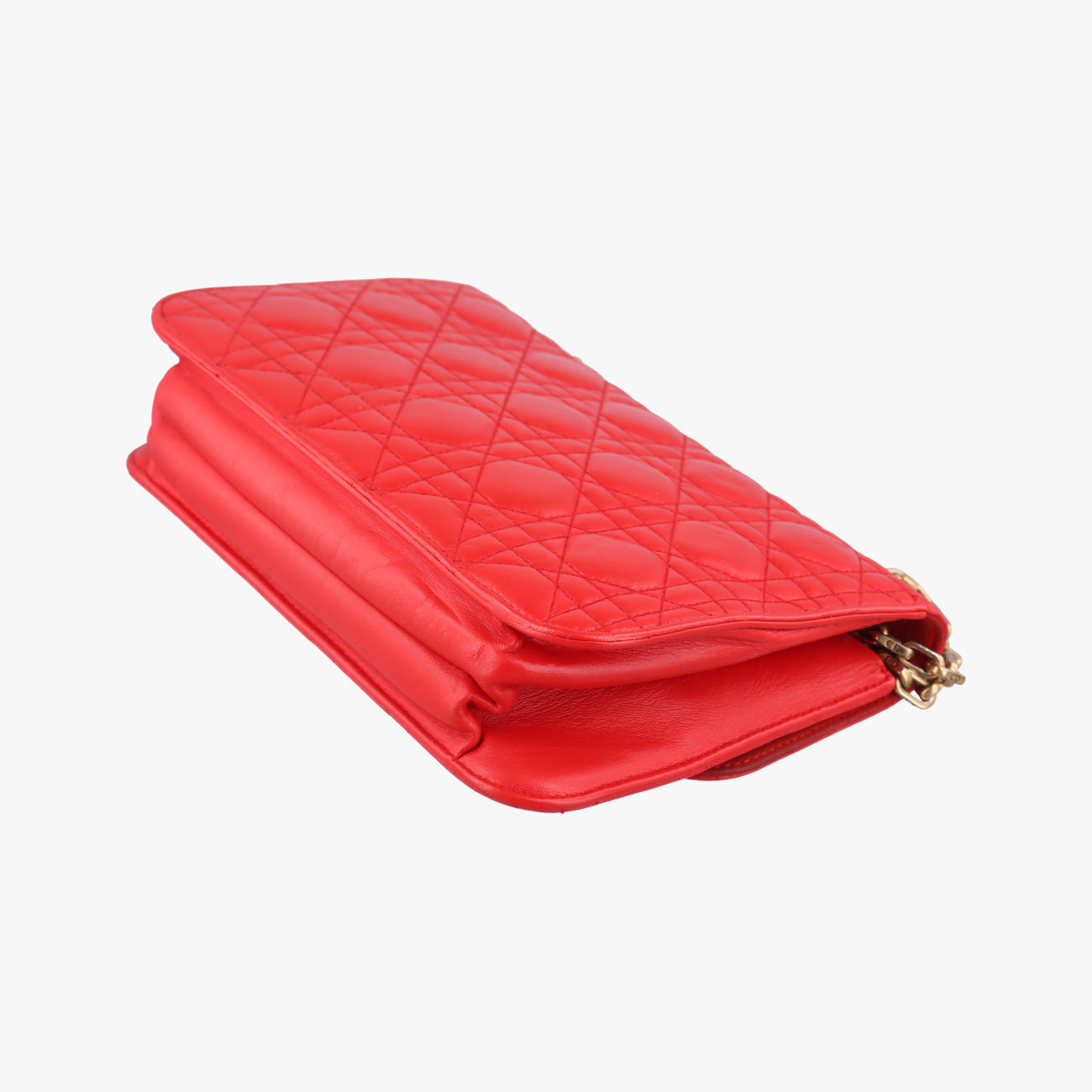 Pre-owned Christian Dior Dioraddict Red lambskin  shoulderbag | stylenewstar