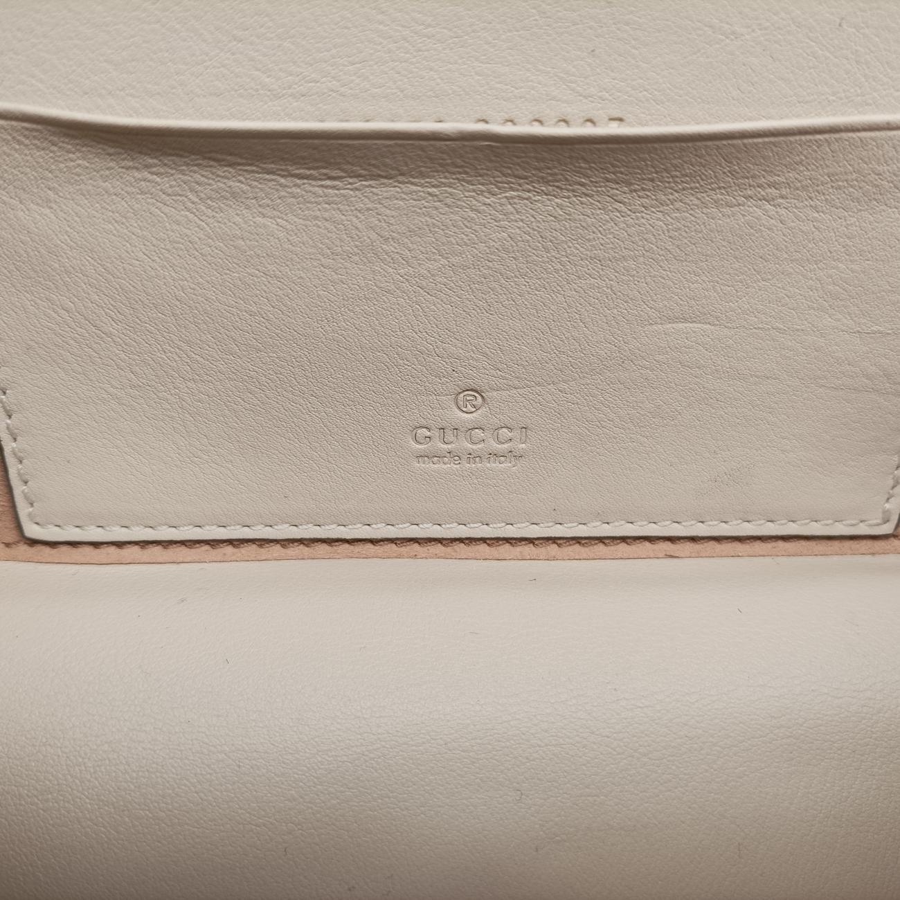 Secondhand Gucci Interlocking G White×red Leather 658230 shoulderbag | stylenewstar
