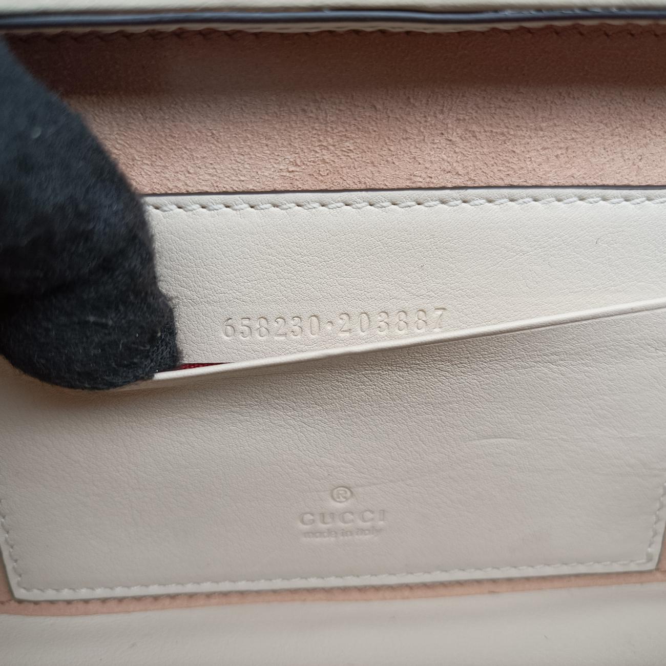 Secondhand Gucci Interlocking G White×red Leather 658230 shoulderbag | stylenewstar