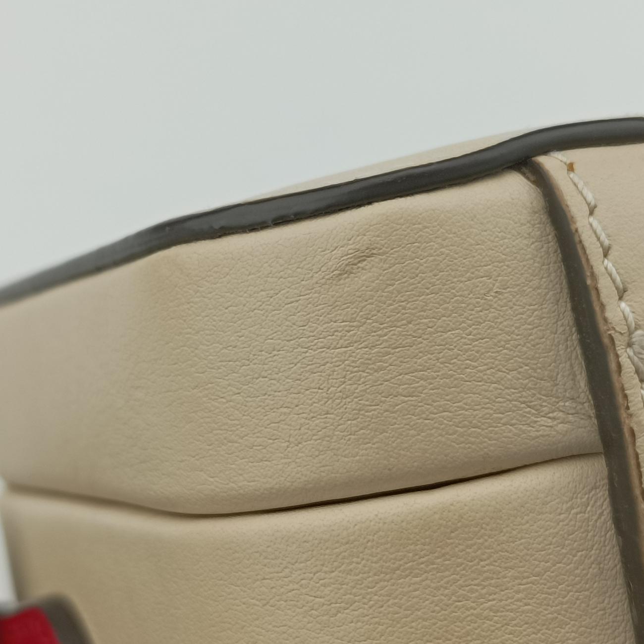 Secondhand Gucci Interlocking G White×red Leather 658230 shoulderbag | stylenewstar