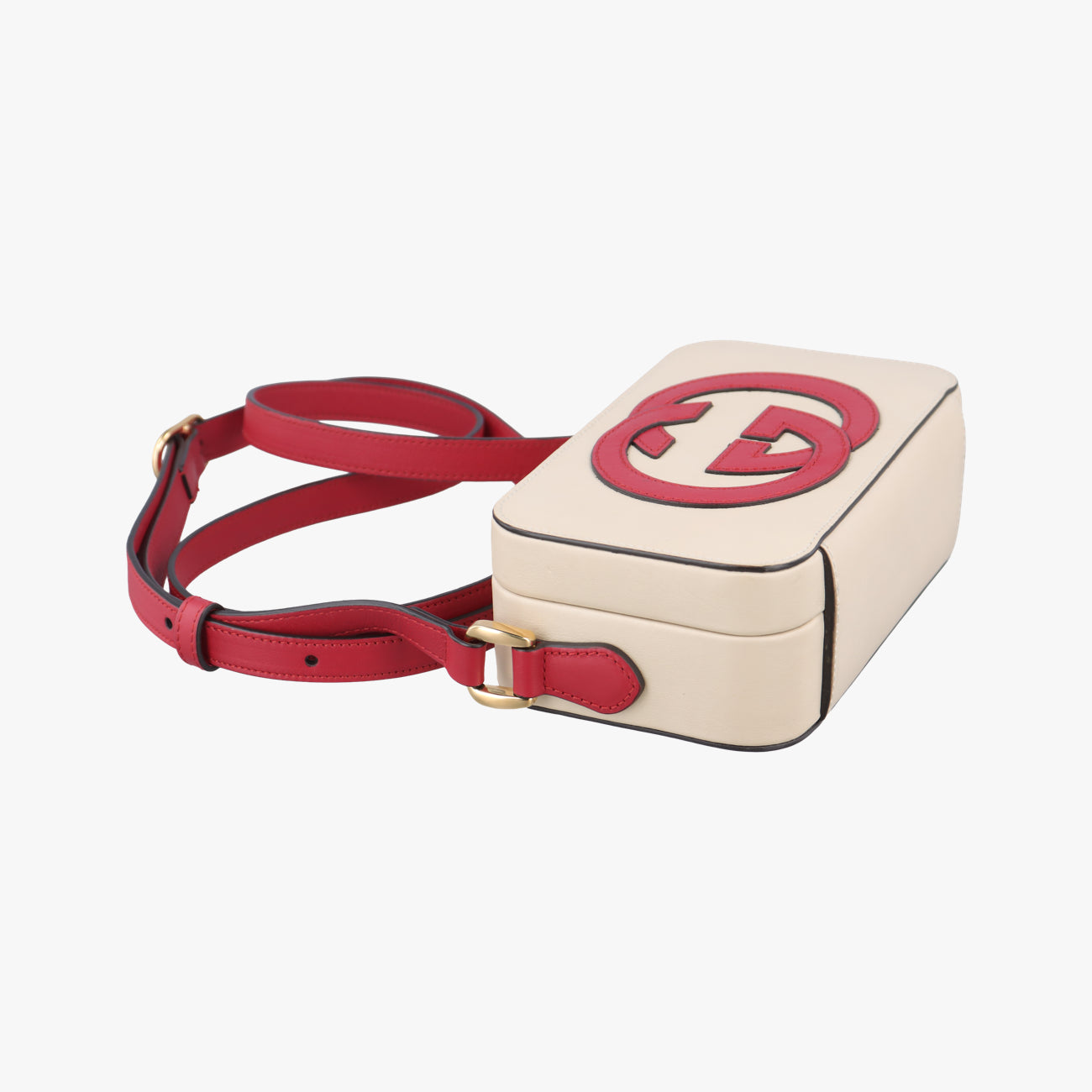 Secondhand Gucci Interlocking G White×red Leather 658230 shoulderbag | stylenewstar