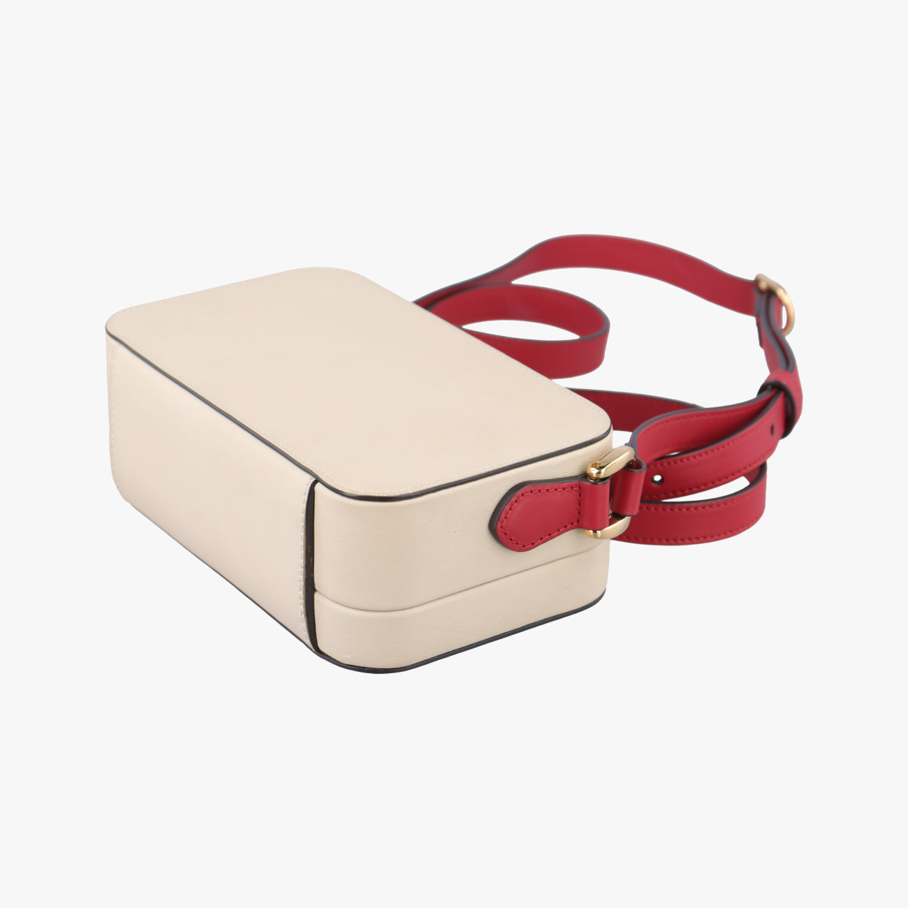 Secondhand Gucci Interlocking G White×red Leather 658230 shoulderbag | stylenewstar
