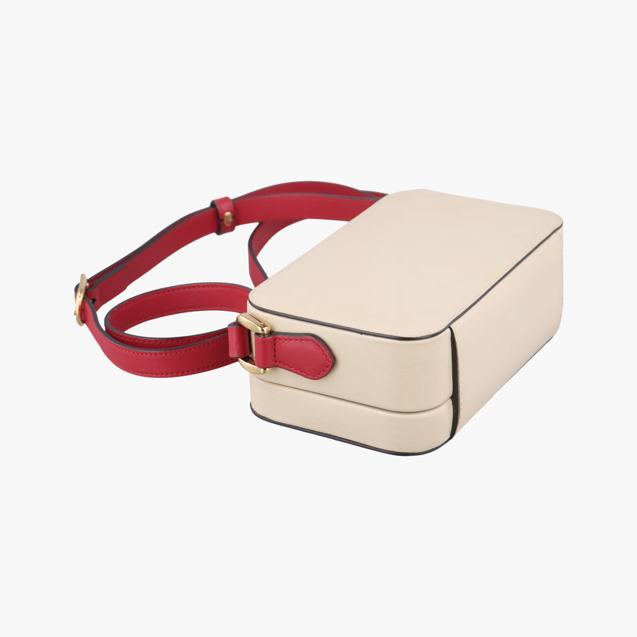 Secondhand Gucci Interlocking G White×red Leather 658230 shoulderbag | stylenewstar