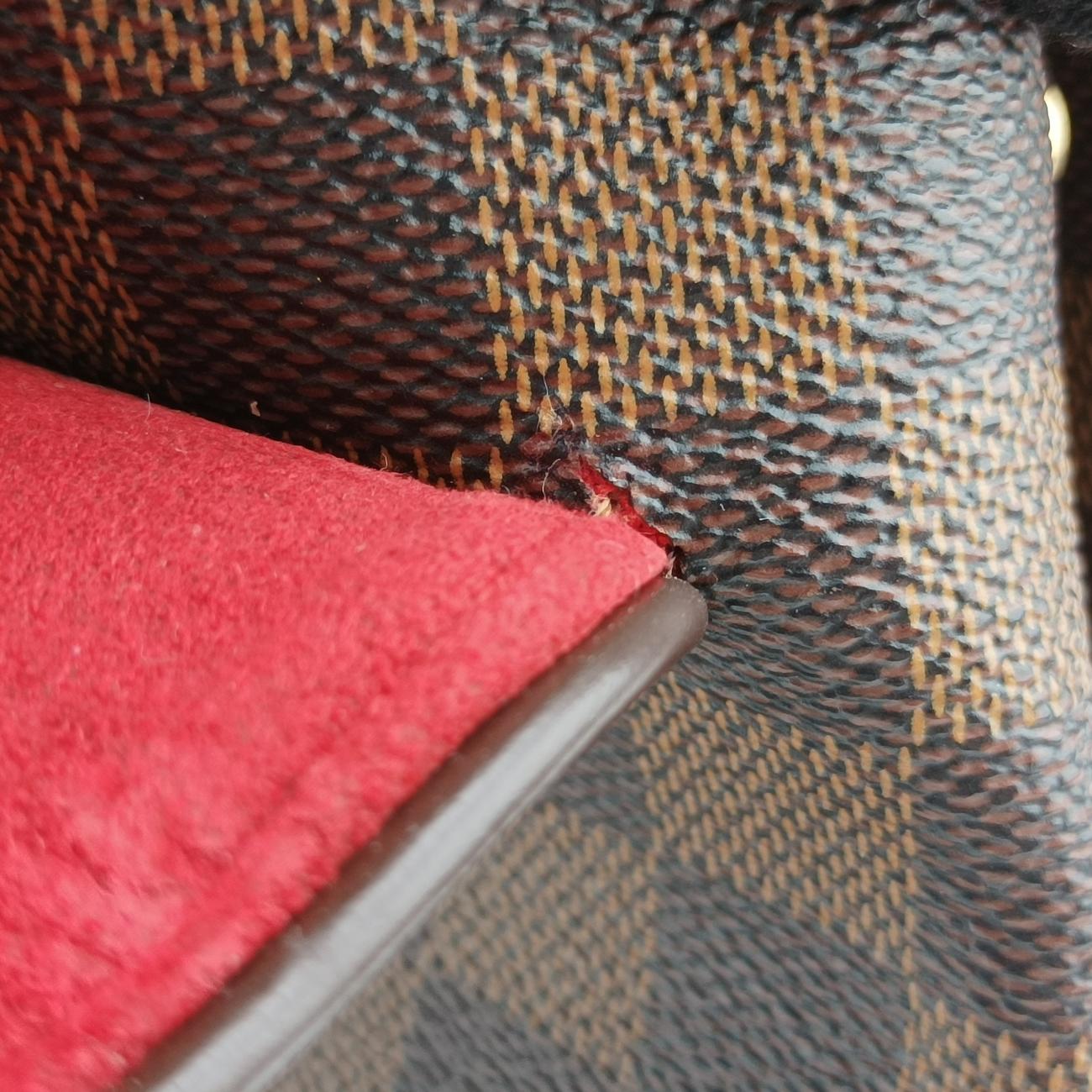 Pre-owned Louis Vuitton BERGAMO MM EBENE Damier Canvas N41168 shoulderbag | stylenewstar