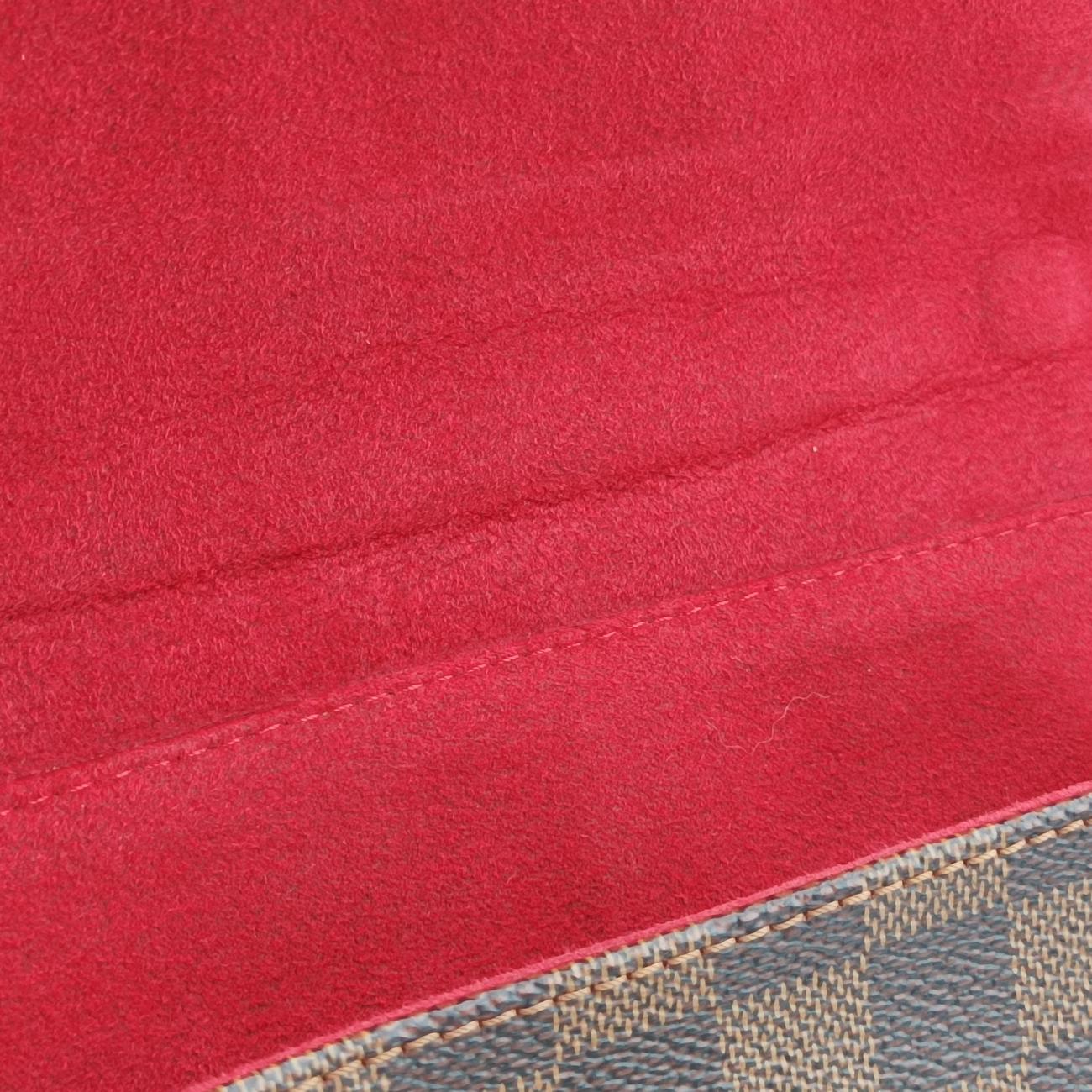 Pre-owned Louis Vuitton BERGAMO MM EBENE Damier Canvas N41168 shoulderbag | stylenewstar