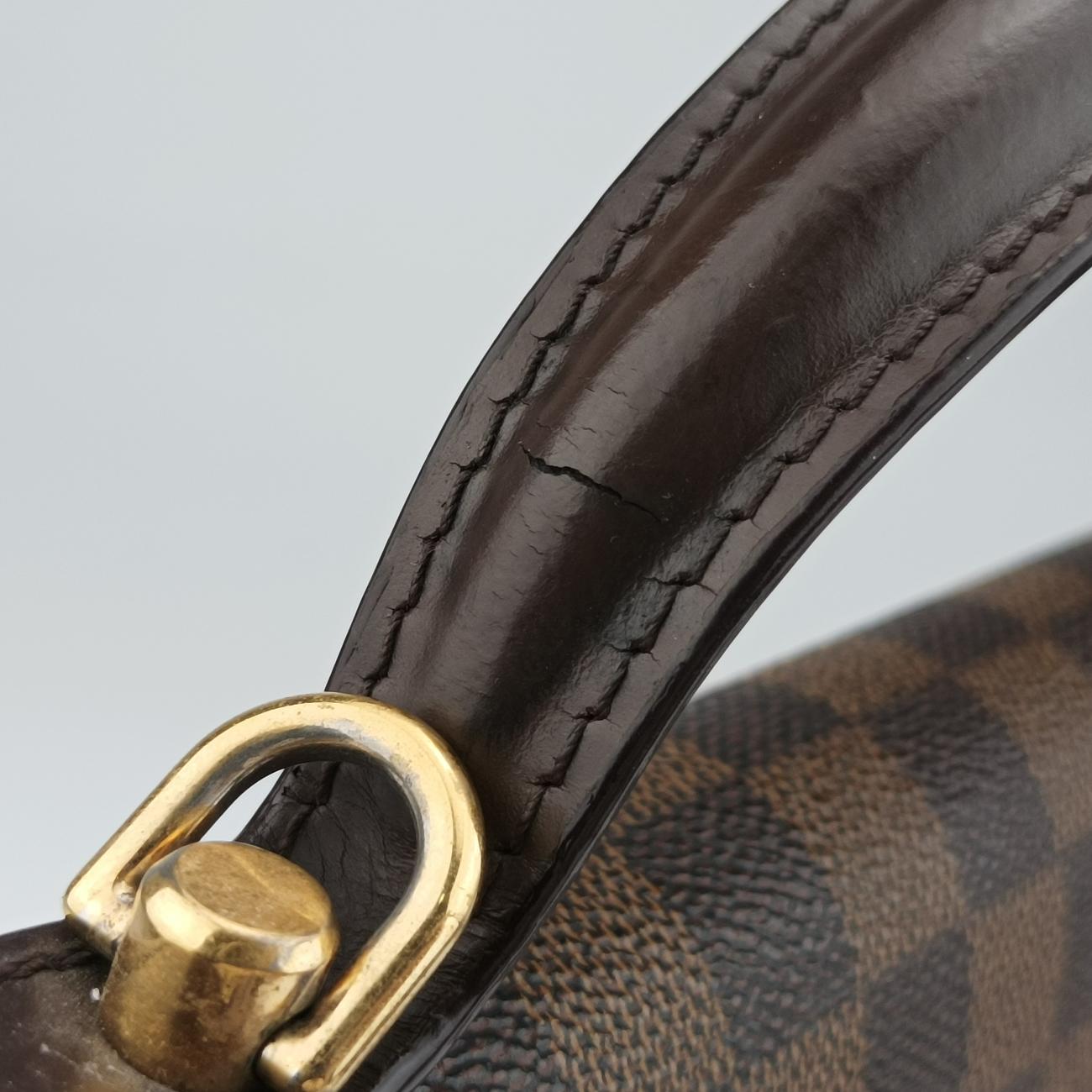 Pre-owned Louis Vuitton BERGAMO MM EBENE Damier Canvas N41168 shoulderbag | stylenewstar