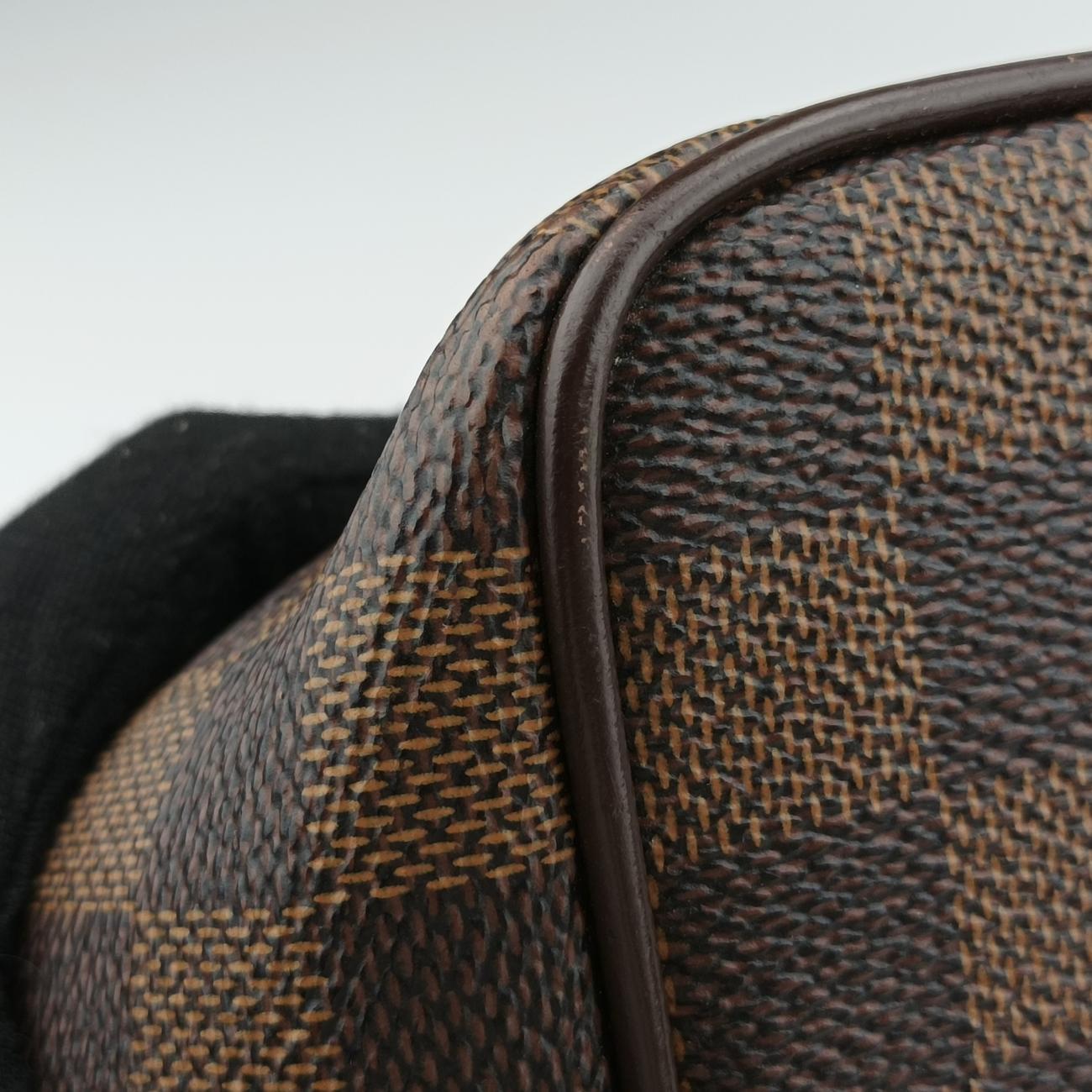 Pre-owned Louis Vuitton BERGAMO MM EBENE Damier Canvas N41168 shoulderbag | stylenewstar