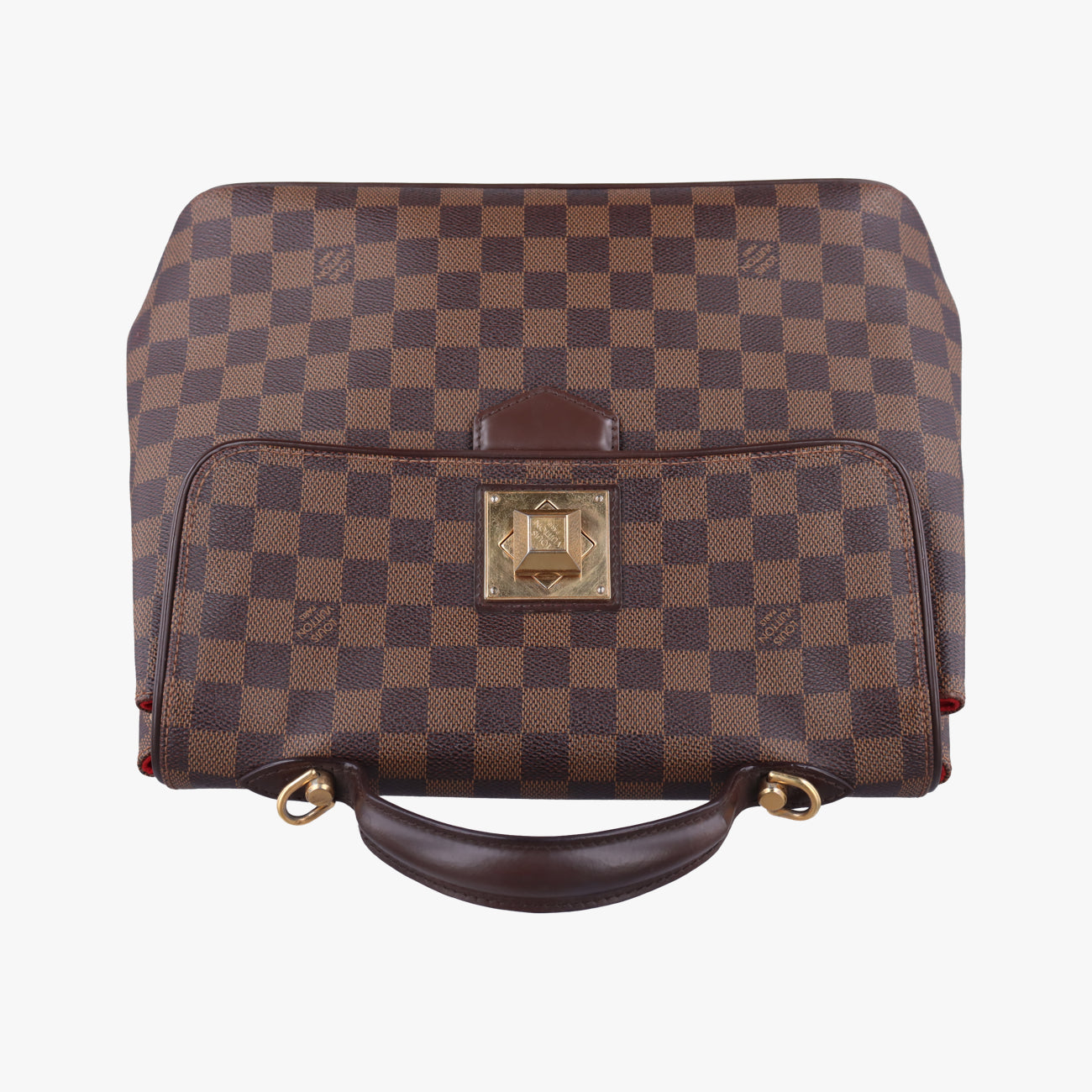 Pre-owned Louis Vuitton BERGAMO MM EBENE Damier Canvas N41168 shoulderbag | stylenewstar