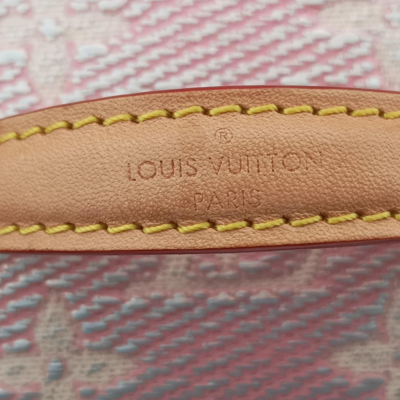 Pre-owned Louis Vuitton Micro Vanity Pink MONOGRAM JACQUARD DENIM M82527 vanitybag | stylenewstar