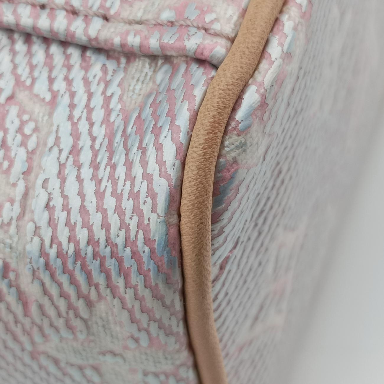 Pre-owned Louis Vuitton Micro Vanity Pink MONOGRAM JACQUARD DENIM M82527 vanitybag | stylenewstar