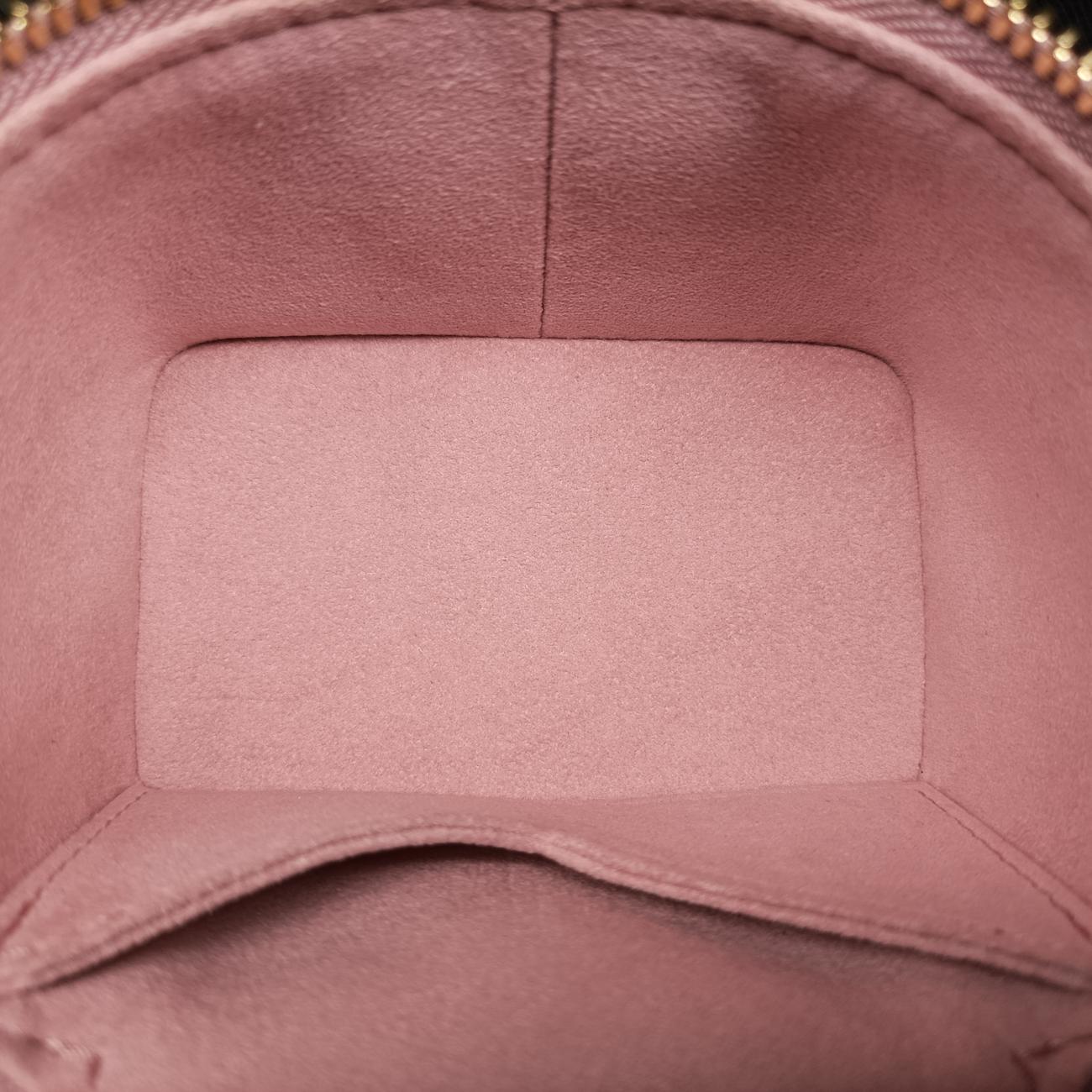 Pre-owned Louis Vuitton Micro Vanity Pink MONOGRAM JACQUARD DENIM M82527 vanitybag | stylenewstar