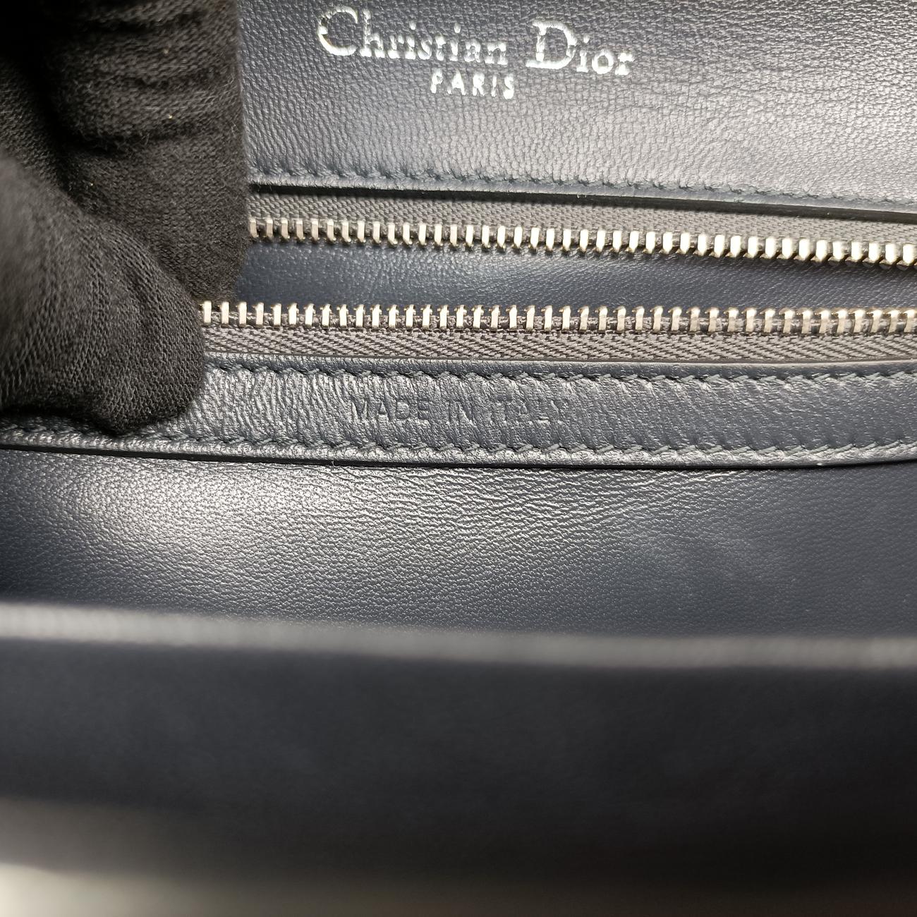 Pre-owned Christian Dior Diorama Silver Beaded  shoulderbag | stylenewstar