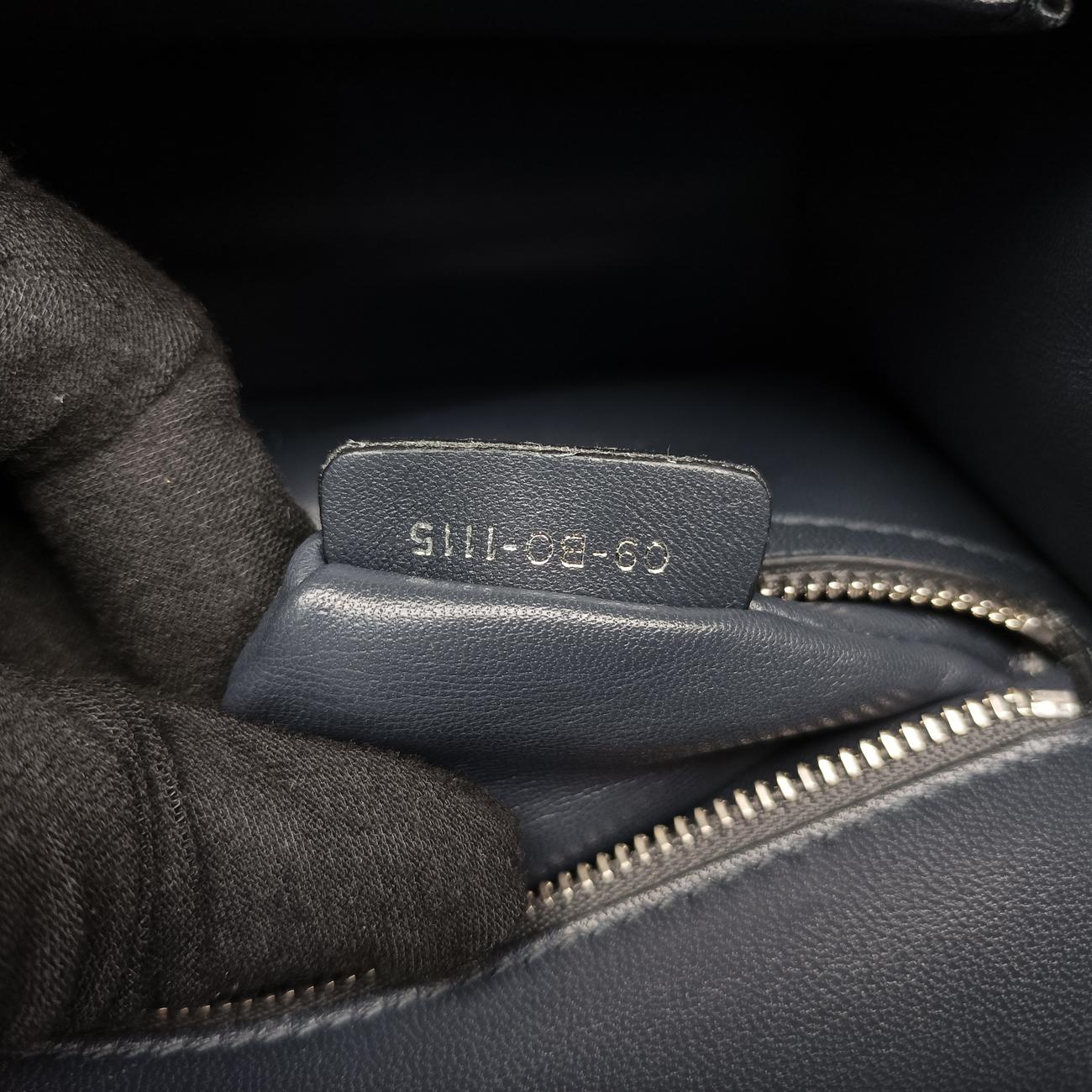 Pre-owned Christian Dior Diorama Silver Beaded  shoulderbag | stylenewstar