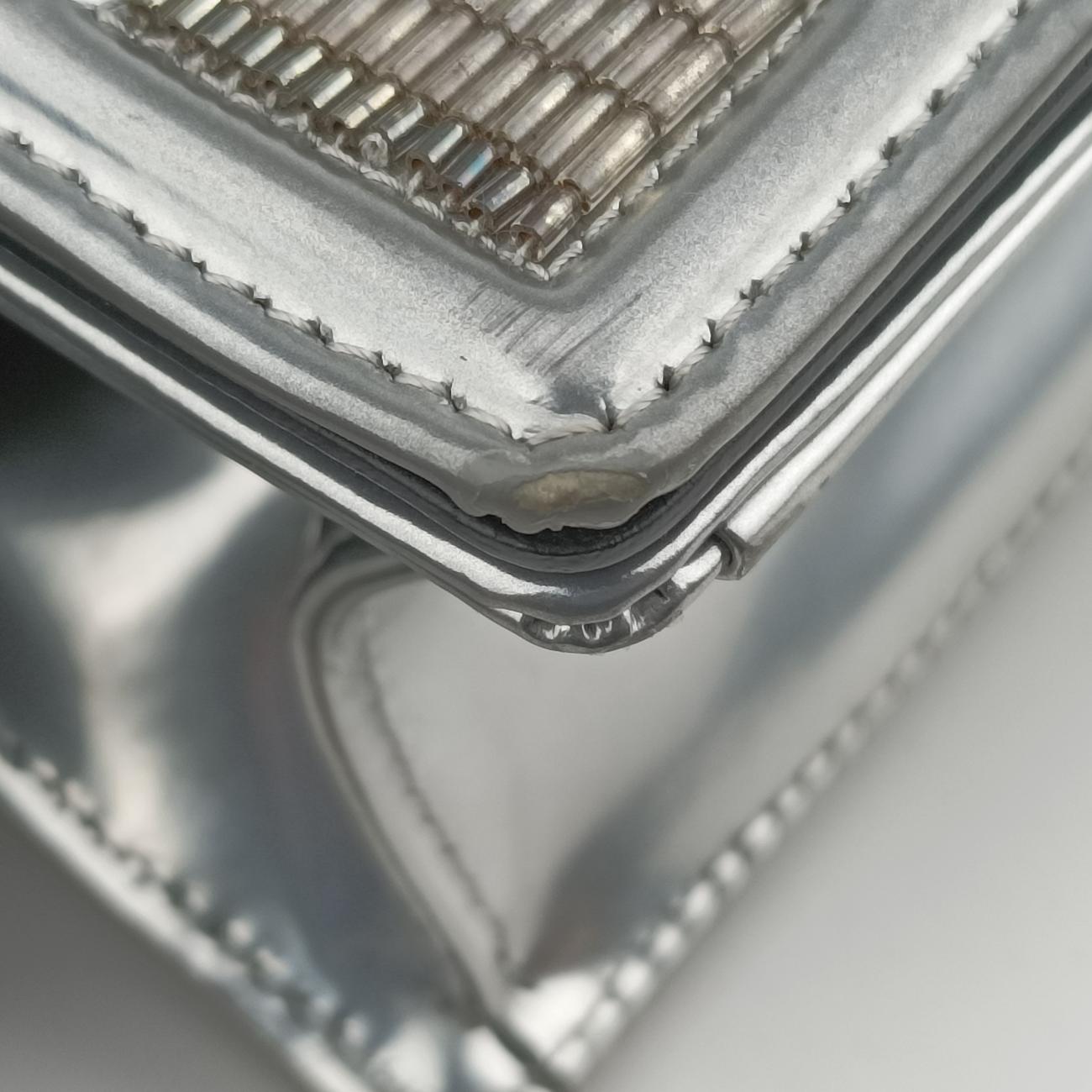 Pre-owned Christian Dior Diorama Silver Beaded  shoulderbag | stylenewstar